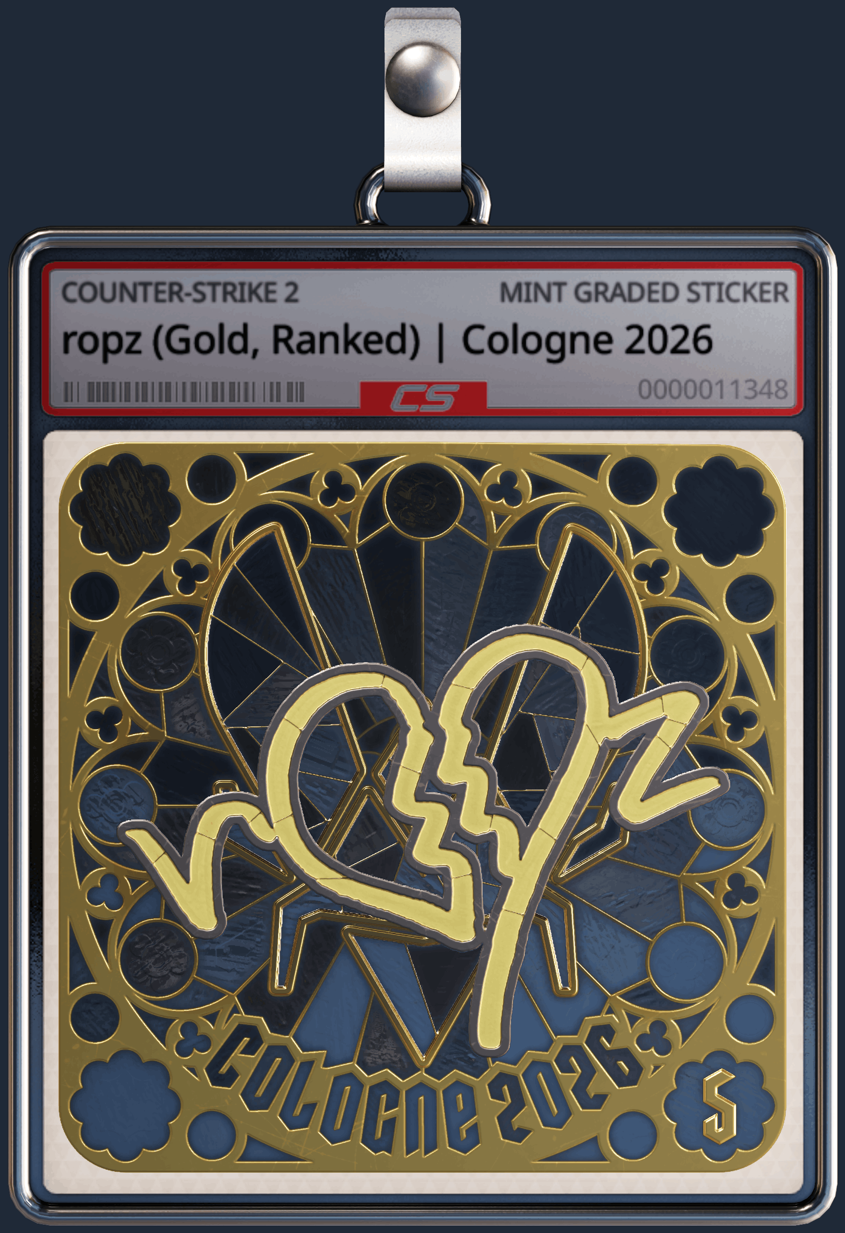 Sticker | ropz (Gold, Ranked) | Cologne 2026 Image