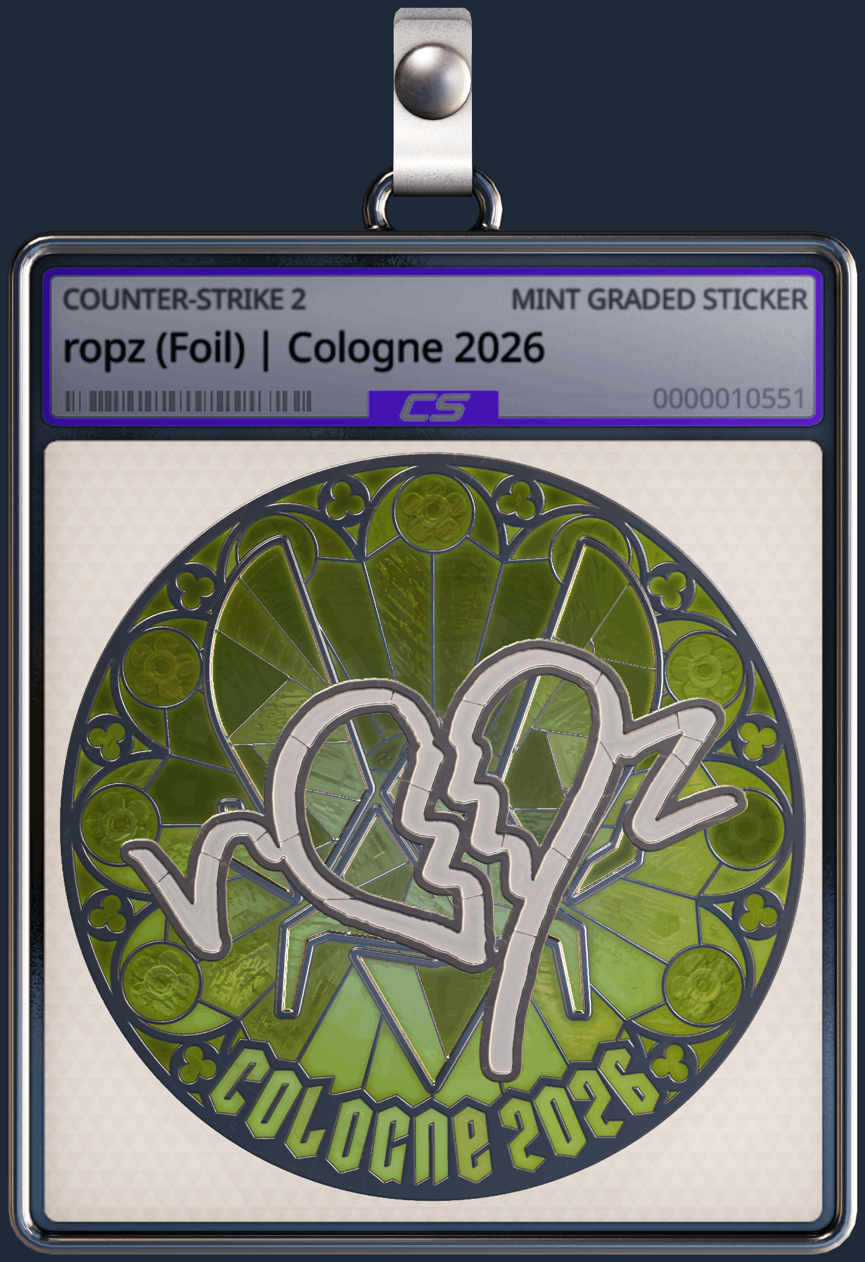 Sticker | ropz (Foil) | Cologne 2026 Image