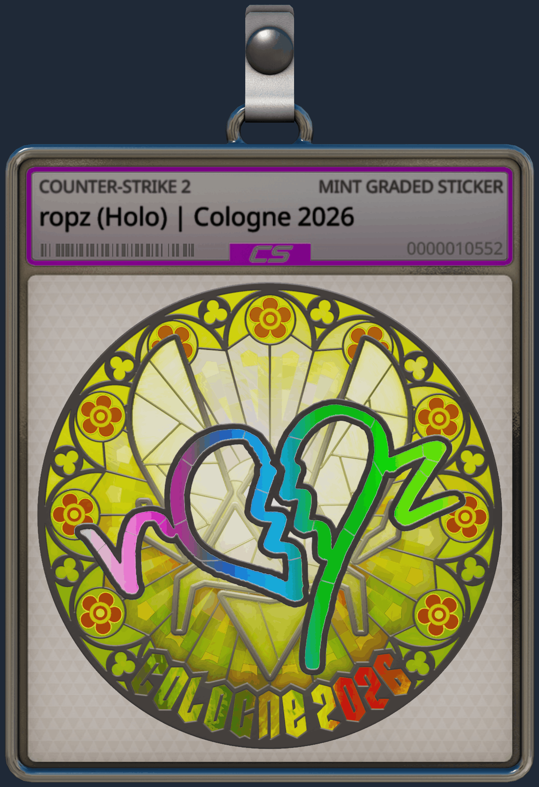 Sticker | ropz (Holo) | Cologne 2026 Image