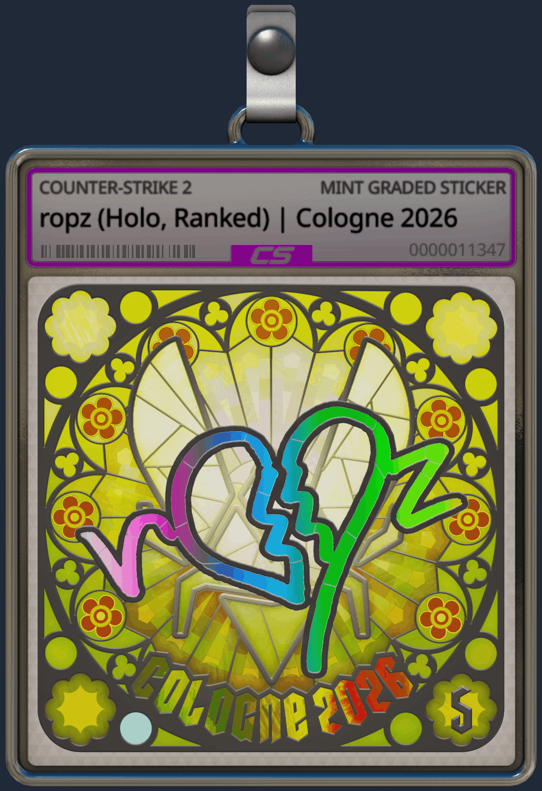 Sticker | ropz (Holo, Ranked) | Cologne 2026 Image