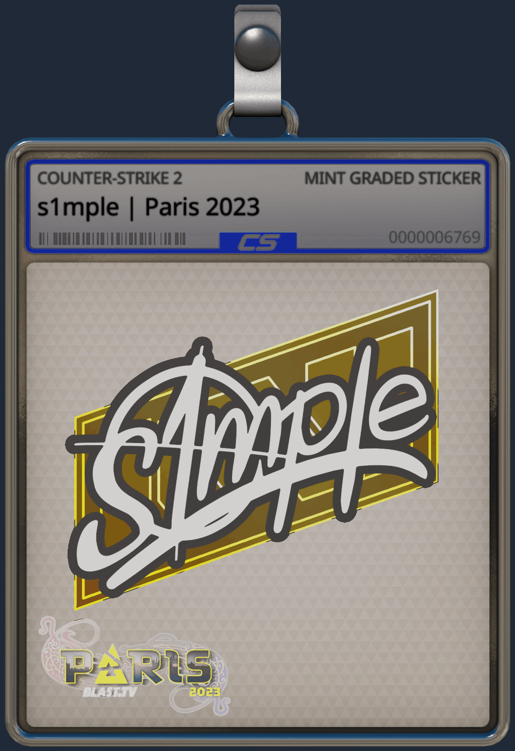 Sticker | s1mple | Paris 2023 Image
