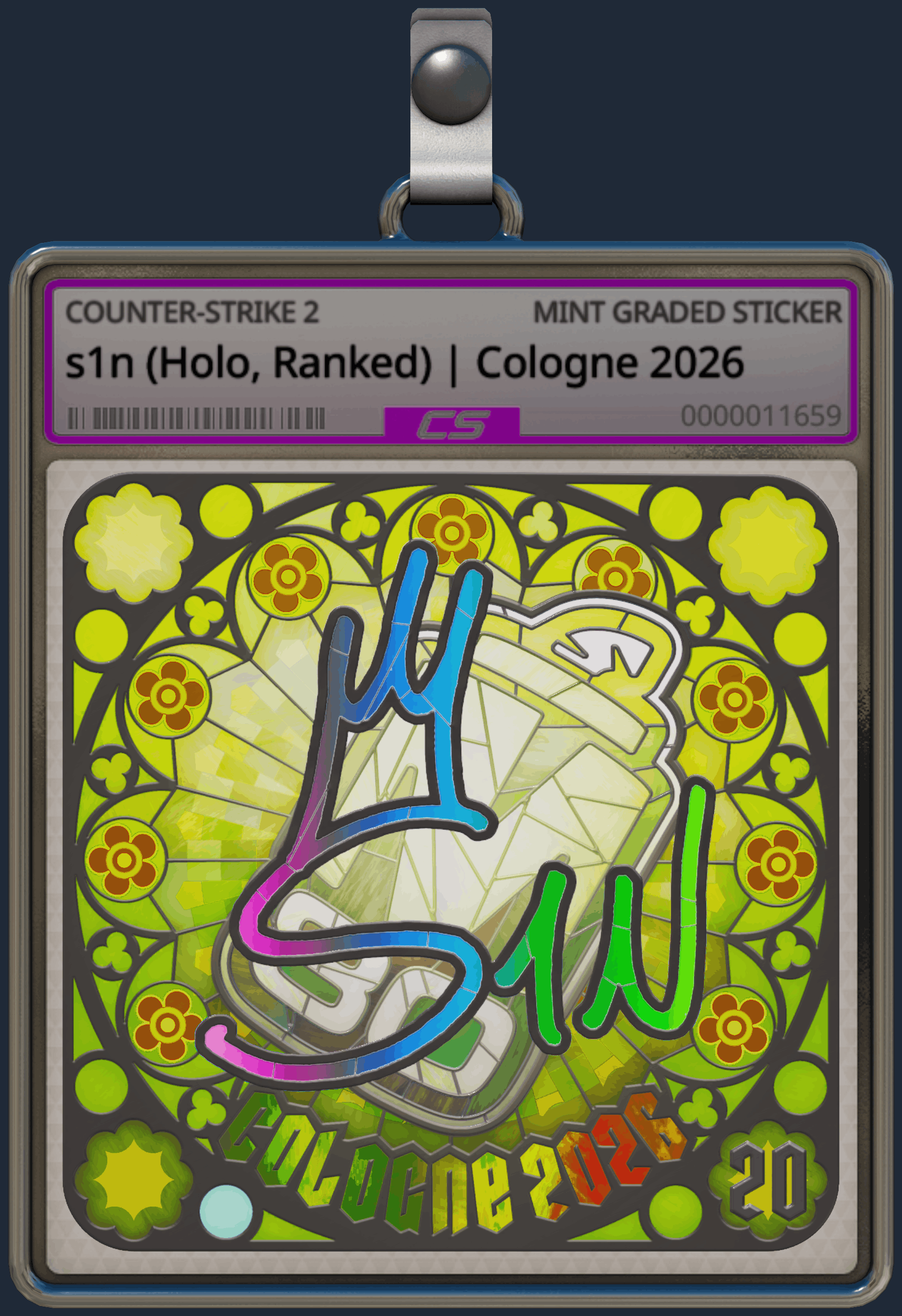 Sticker | s1n (Holo, Ranked) | Cologne 2026 Image