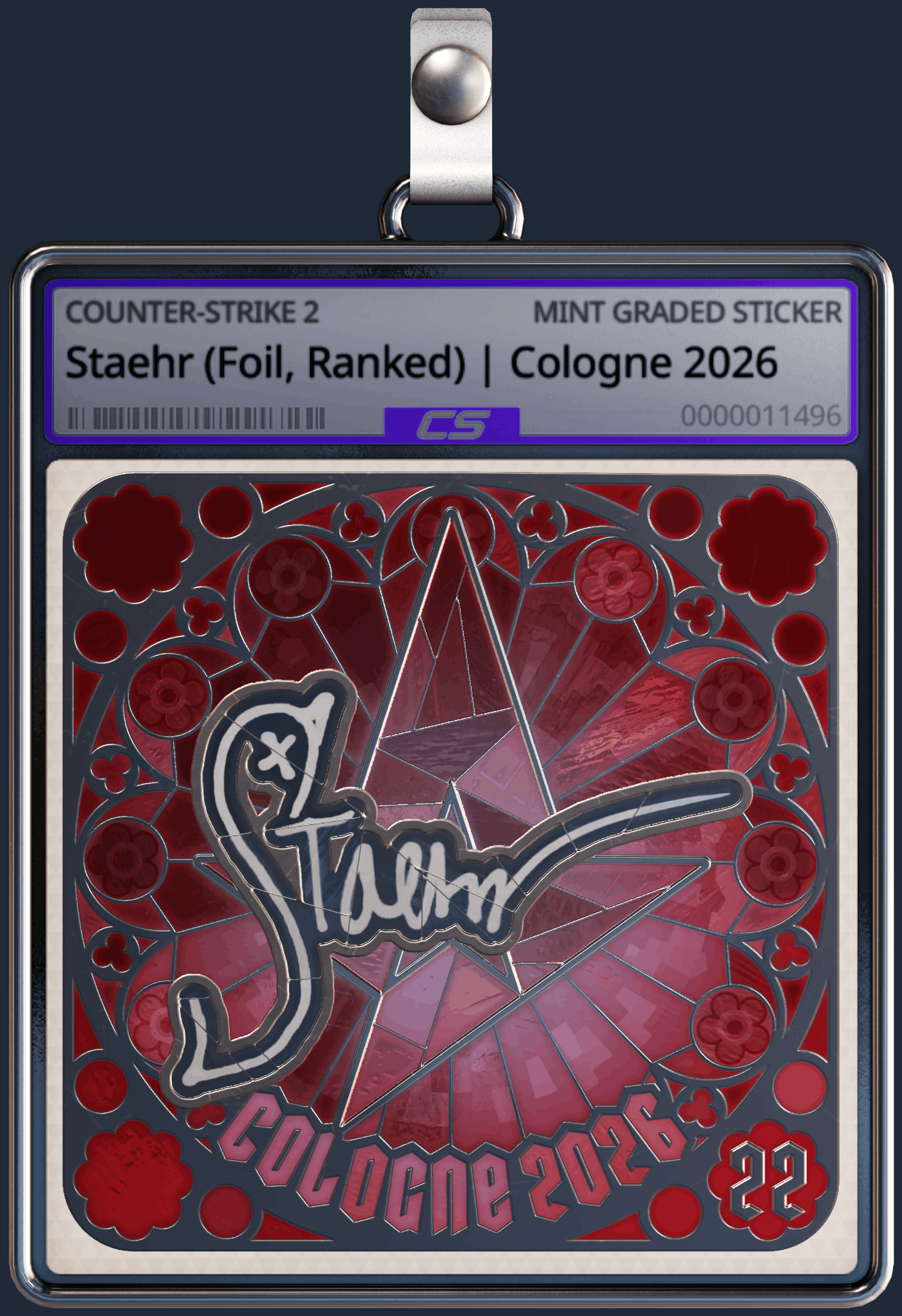 Sticker | Staehr (Foil, Ranked) | Cologne 2026 Image