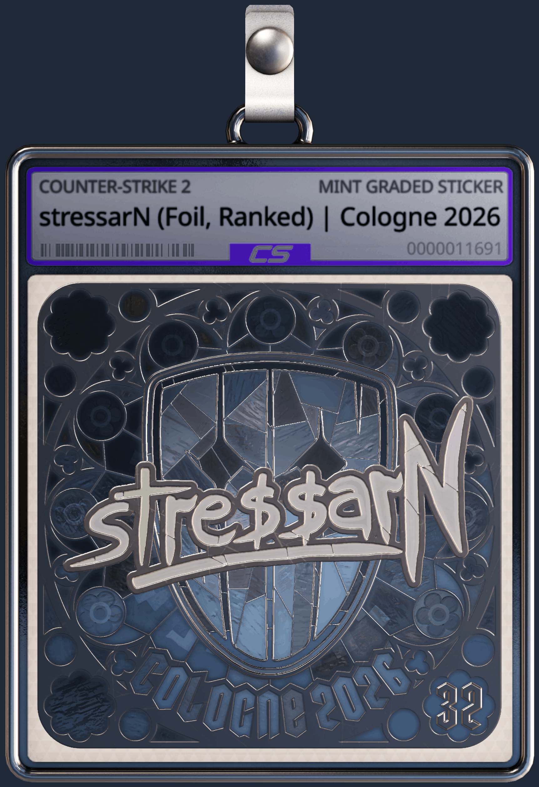 Sticker | stressarN (Foil, Ranked) | Cologne 2026 Image