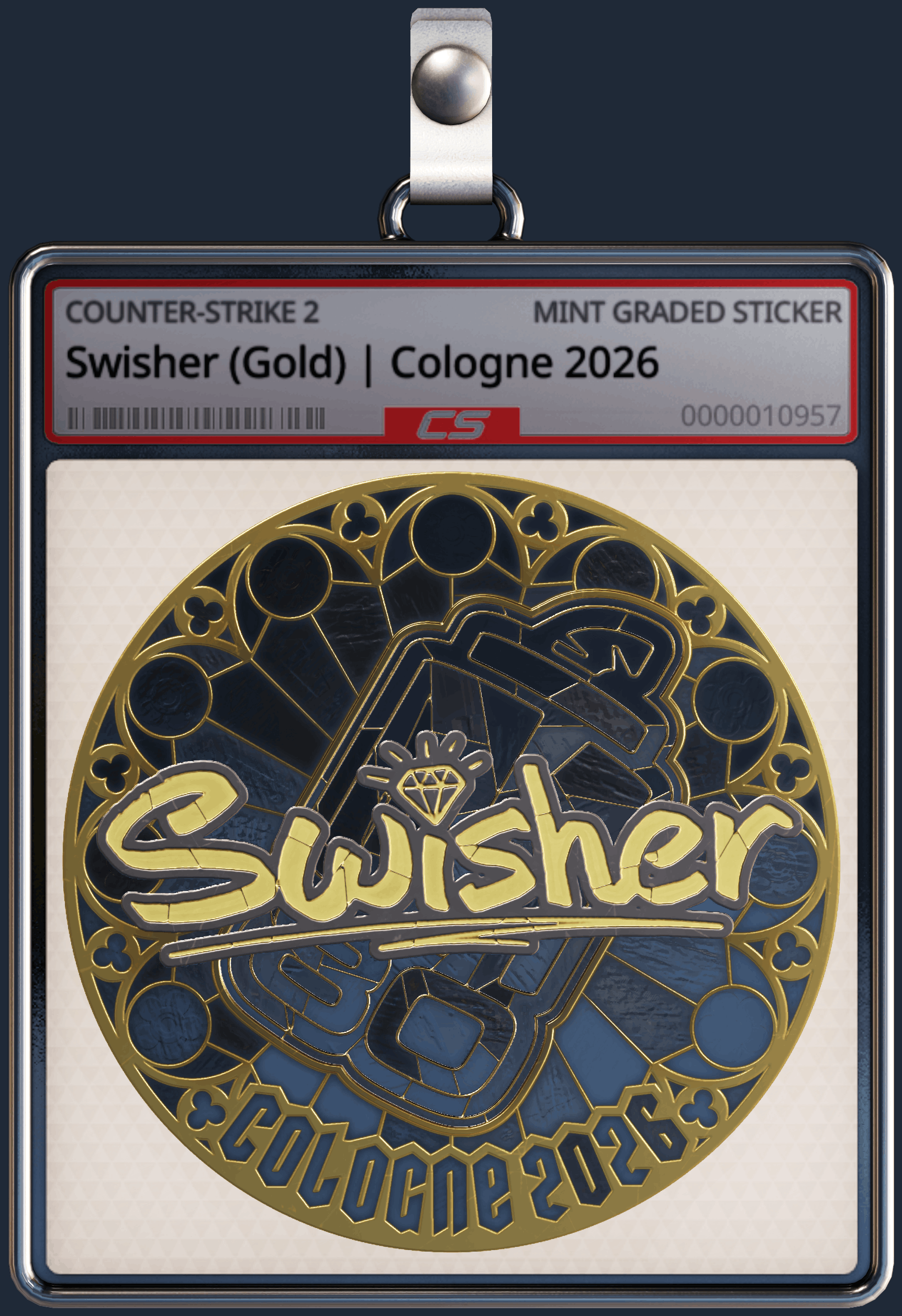 Sticker | Swisher (Gold) | Cologne 2026 Image