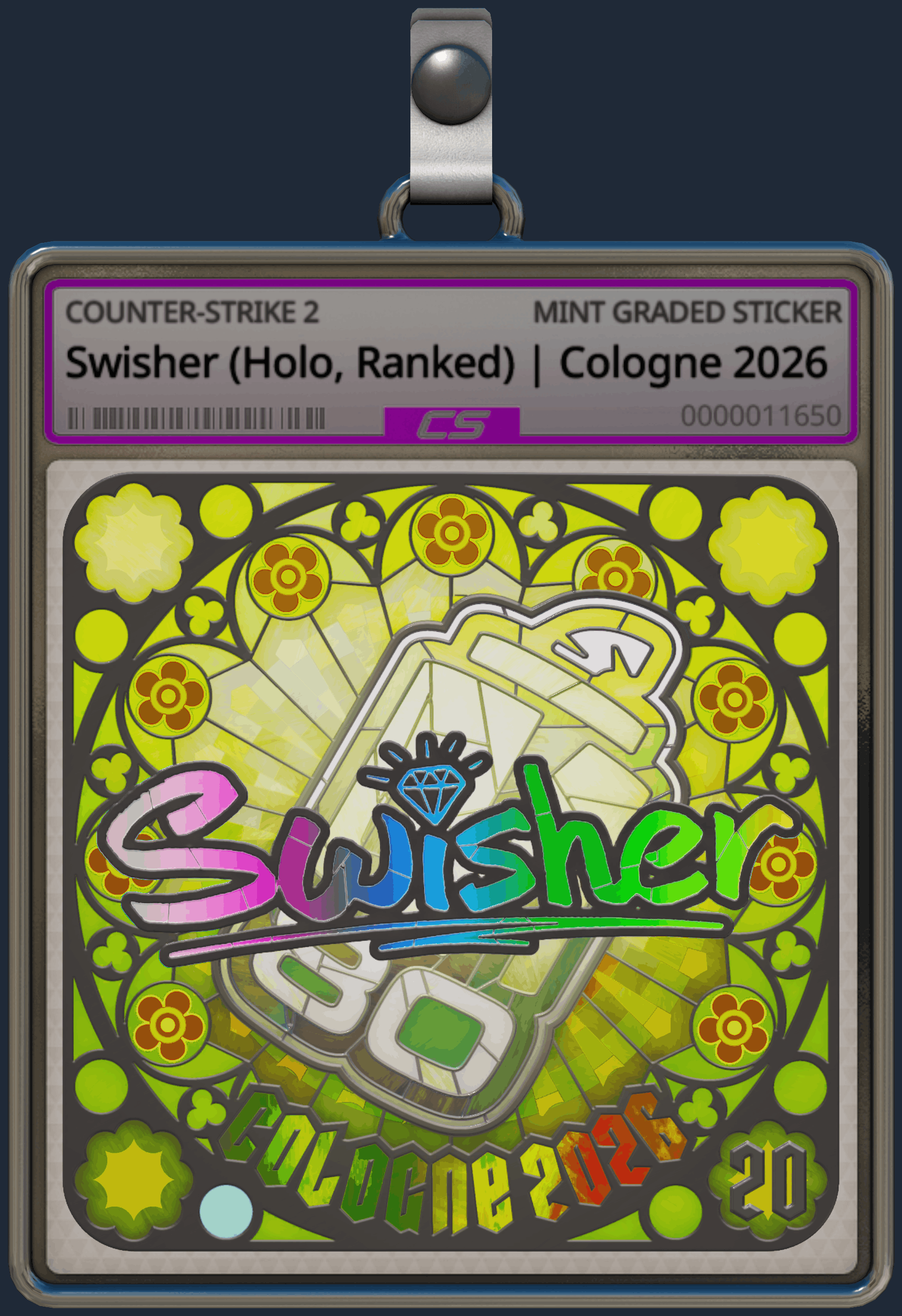 Sticker | Swisher (Holo, Ranked) | Cologne 2026 Image