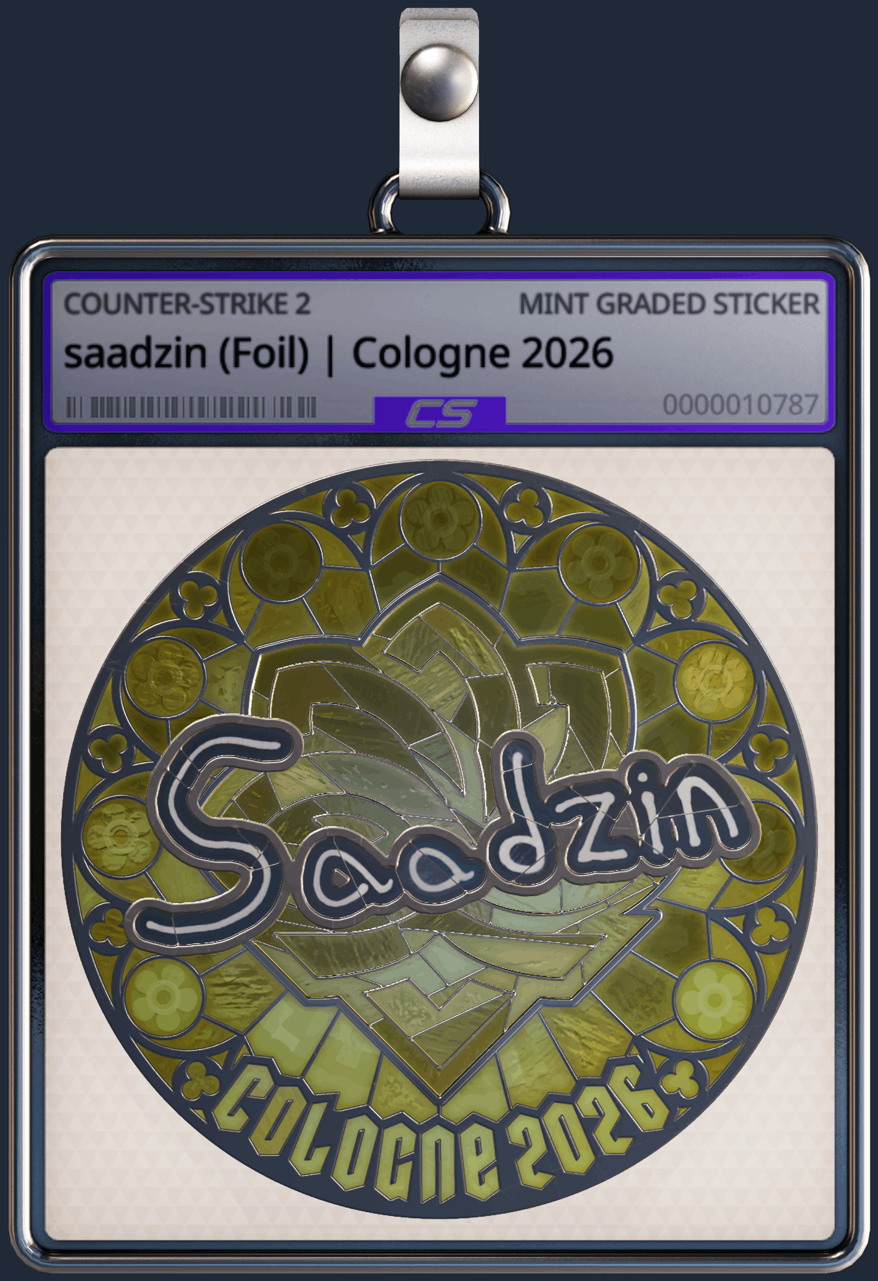 Sticker | saadzin (Foil) | Cologne 2026 Image