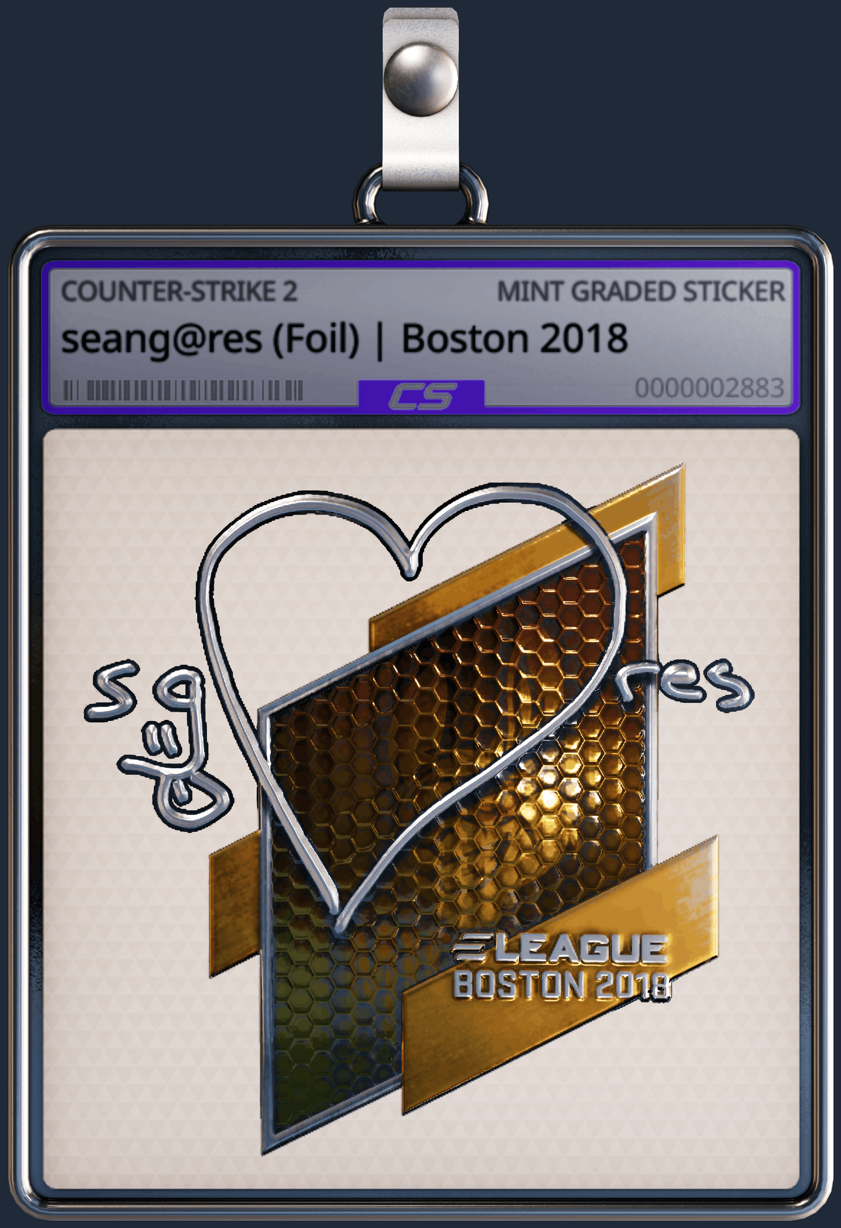 Sticker | seang@res (Foil) | Boston 2018 Image