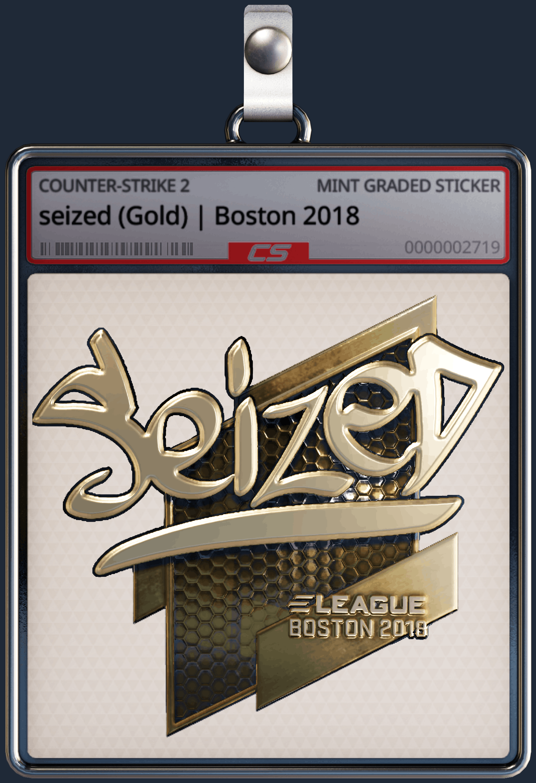 Sticker | seized (Gold) | Boston 2018 Image