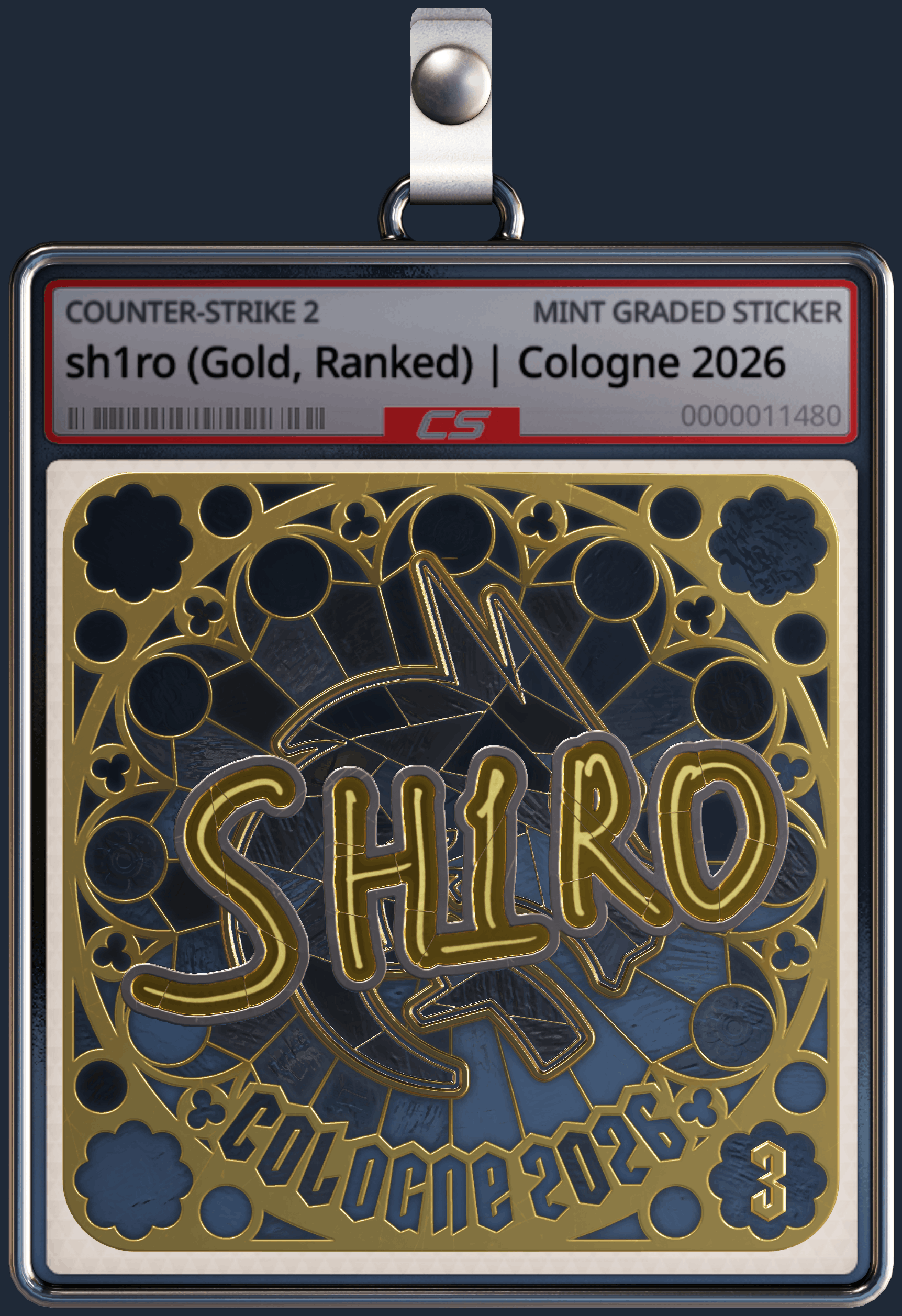 Sticker | sh1ro (Gold, Ranked) | Cologne 2026 Image