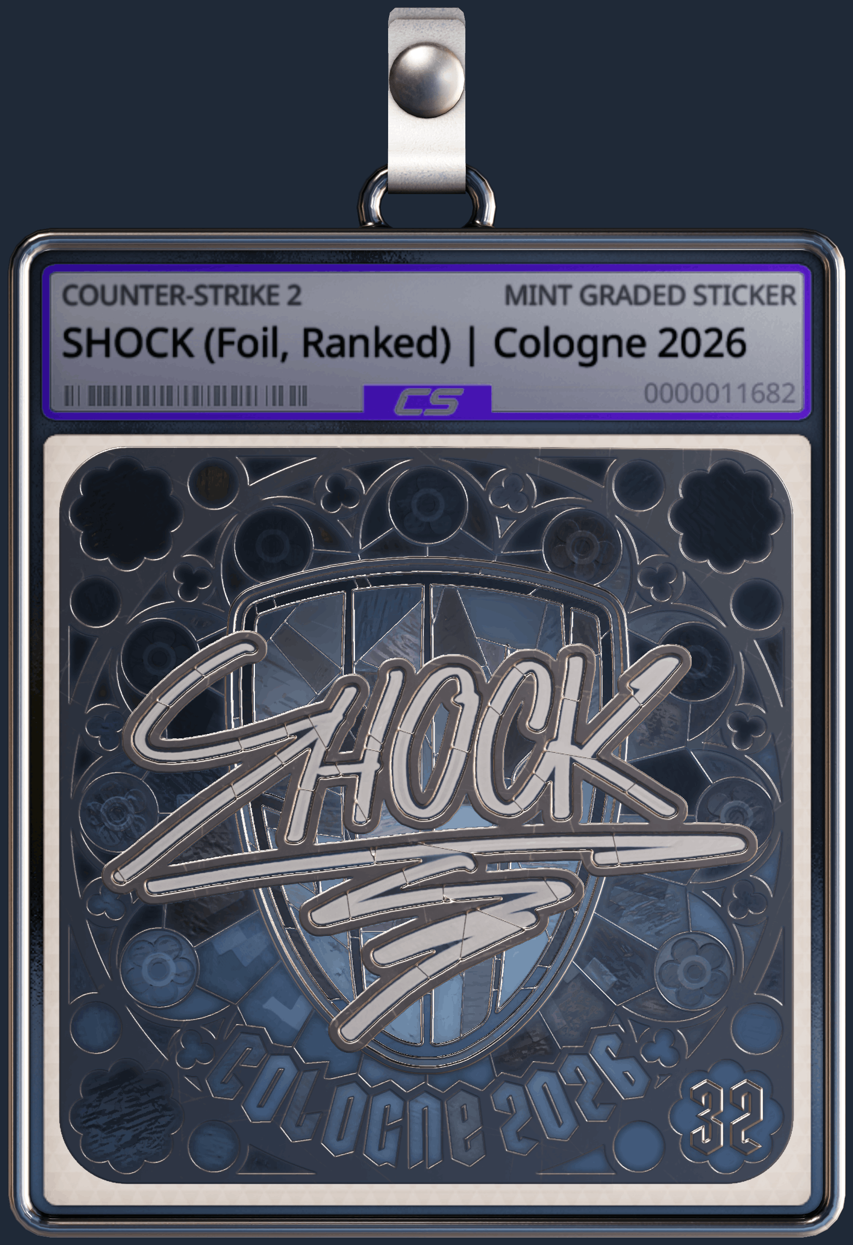 Sticker | SHOCK (Foil, Ranked) | Cologne 2026 Image