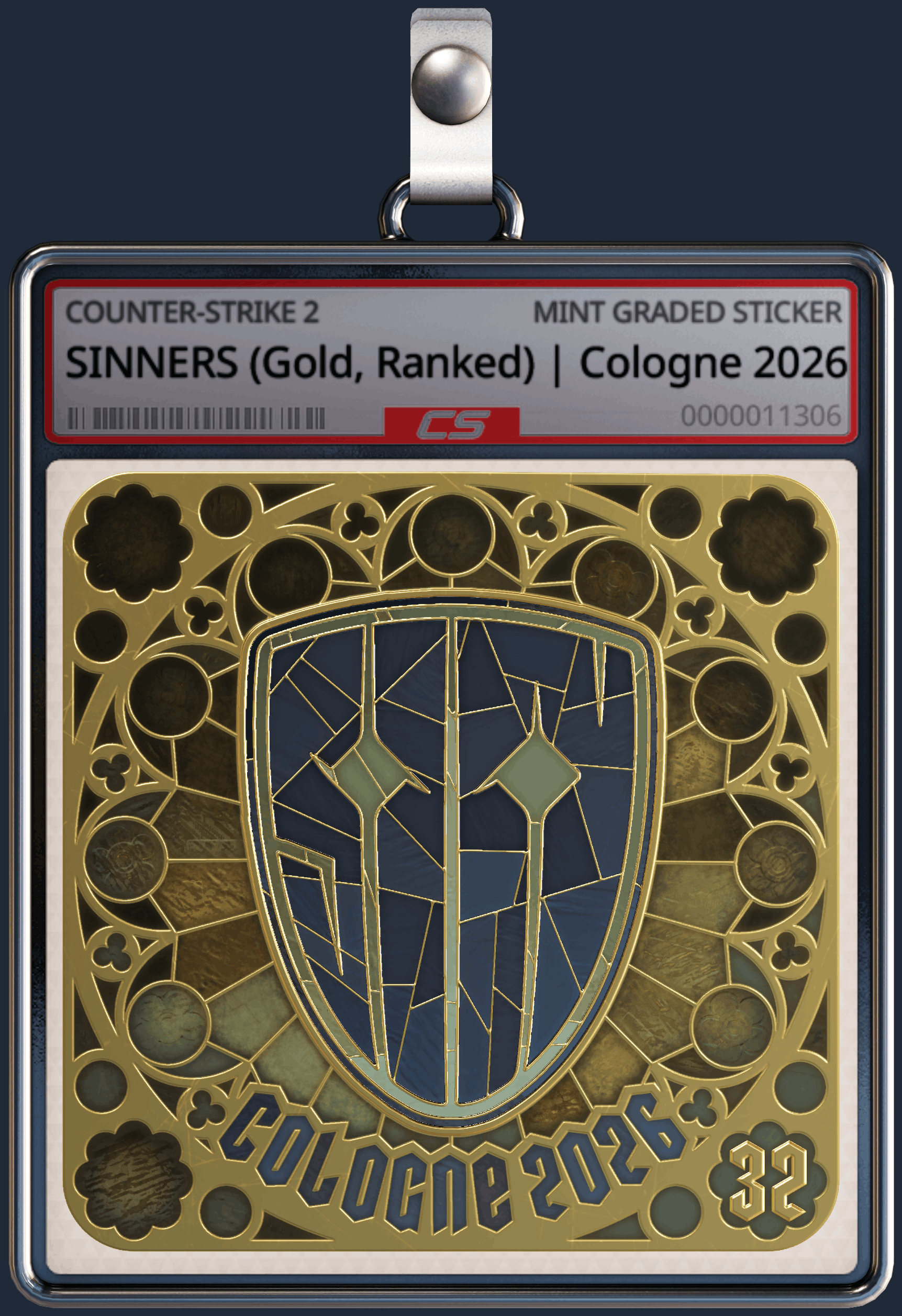 Sticker | SINNERS (Gold, Ranked) | Cologne 2026 Image
