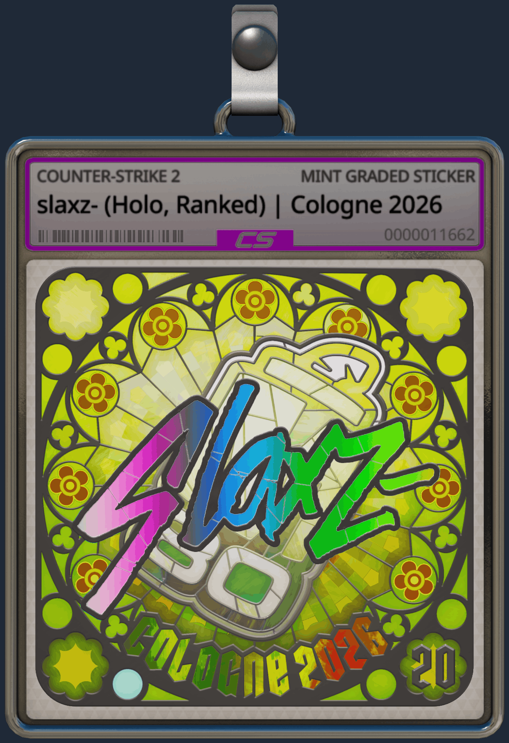 Sticker | slaxz- (Holo, Ranked) | Cologne 2026 Image