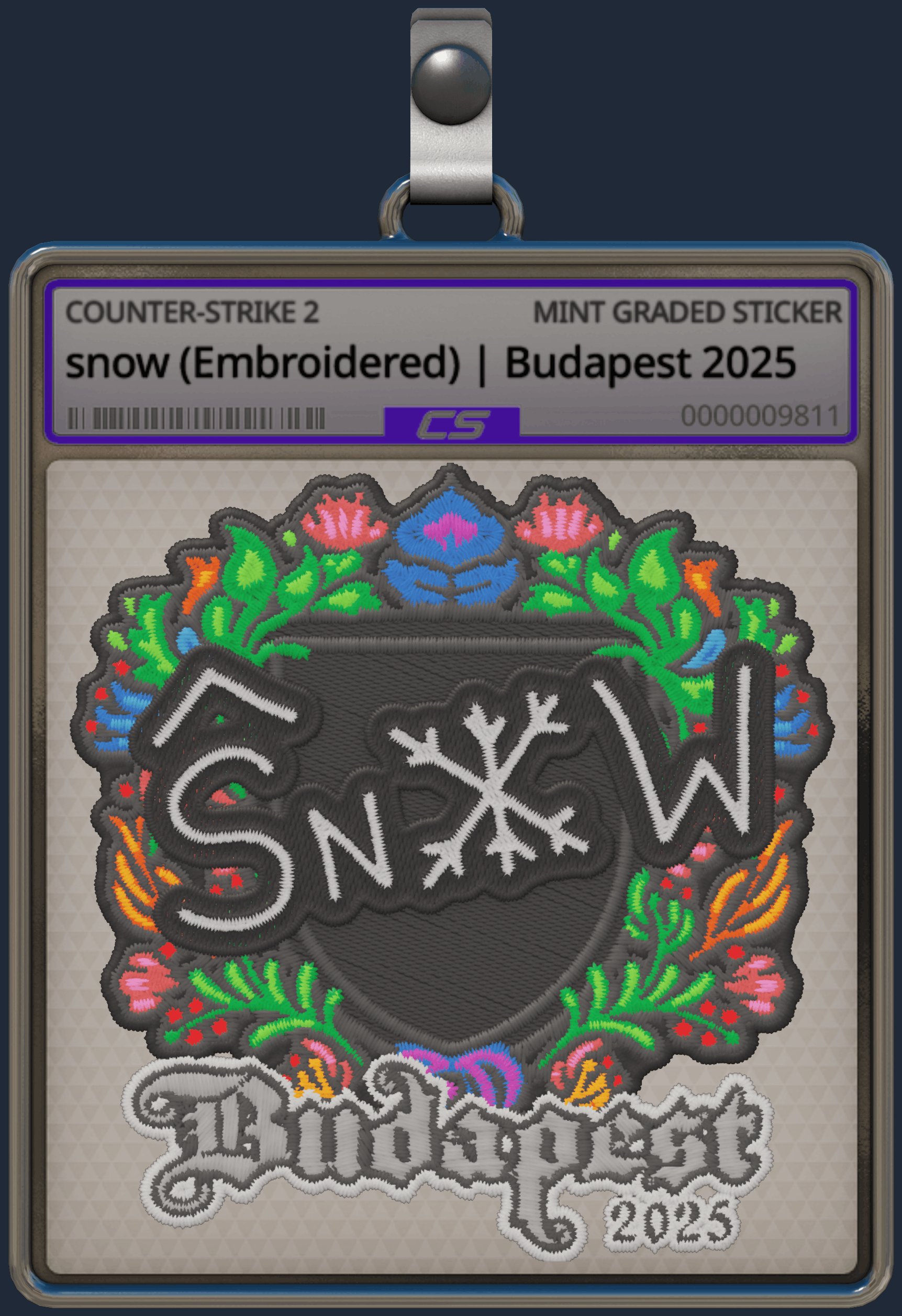 Sticker | snow (Embroidered) | Budapest 2025 Image