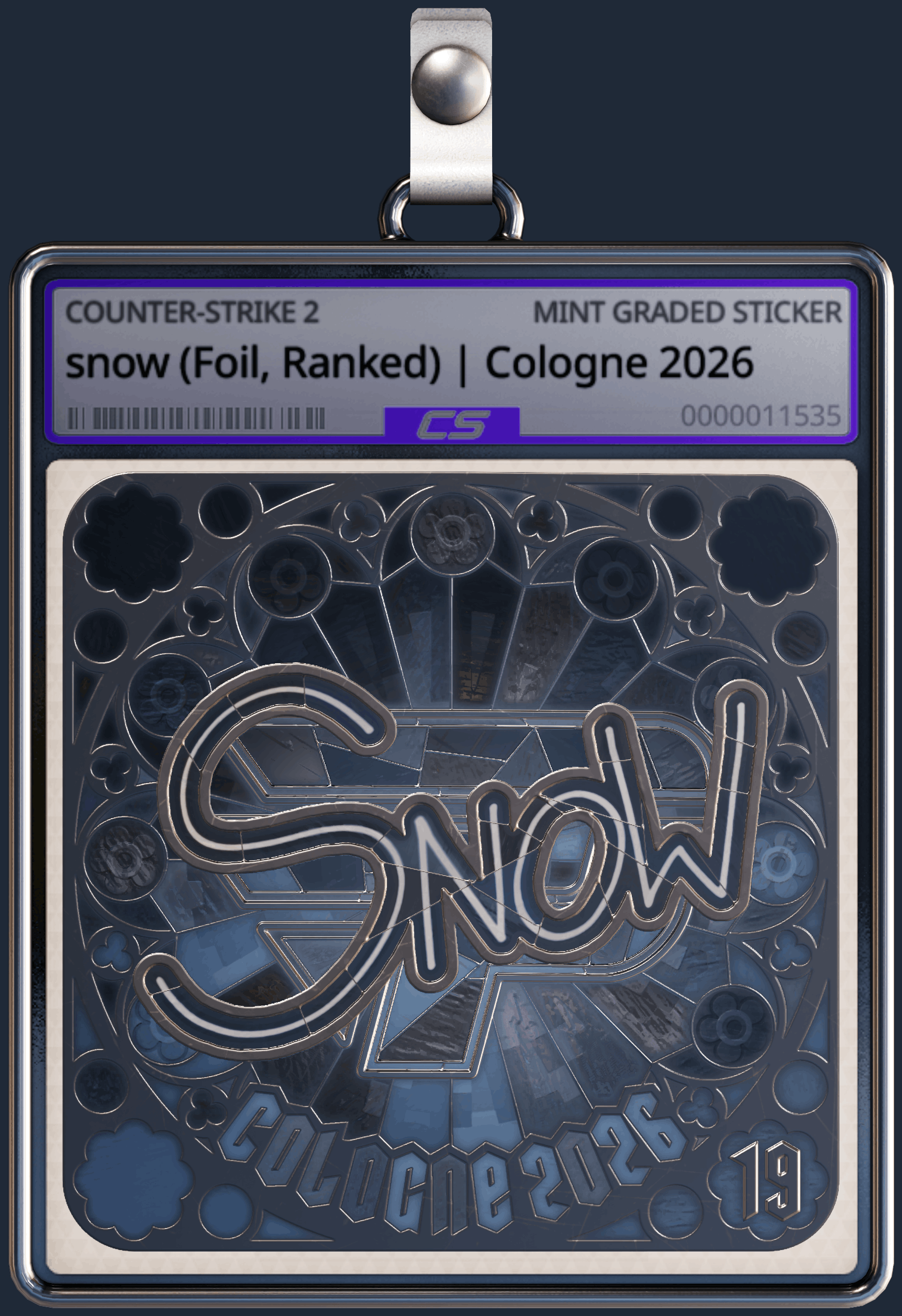 Sticker | snow (Foil, Ranked) | Cologne 2026 Image