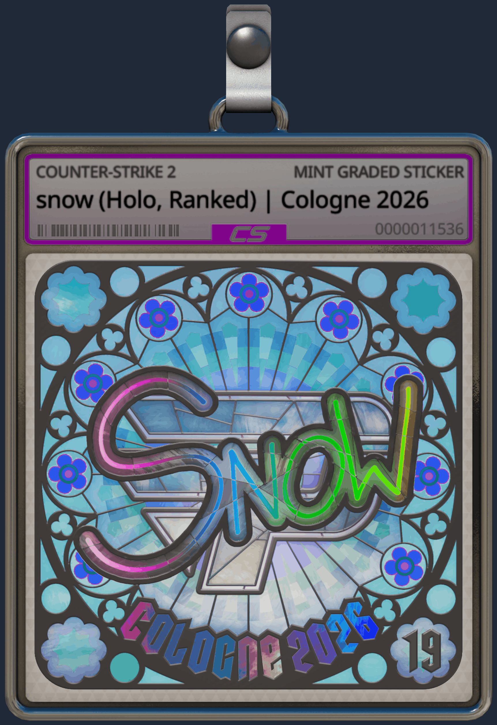 Sticker | snow (Holo, Ranked) | Cologne 2026 Image