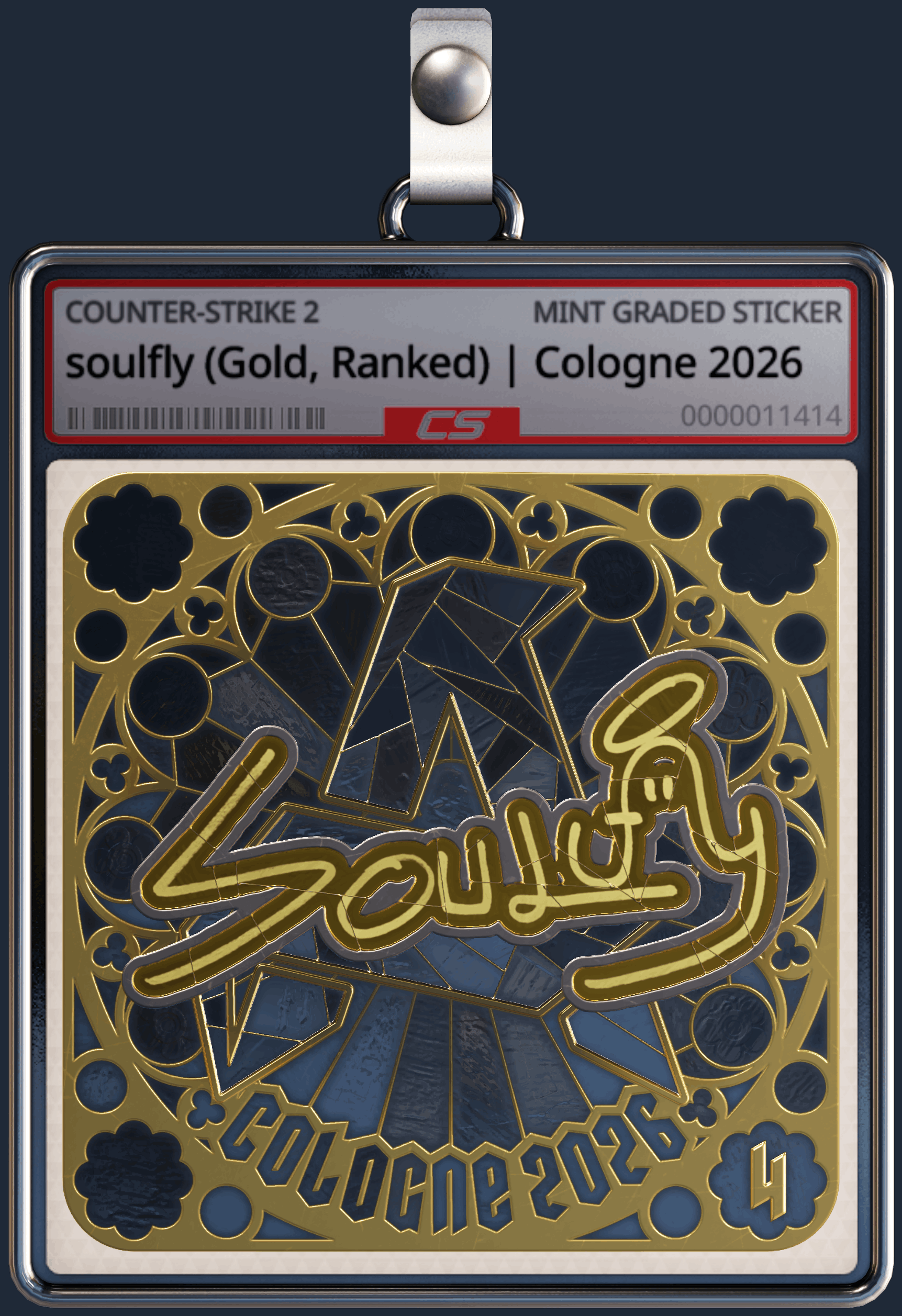 Sticker | soulfly (Gold, Ranked) | Cologne 2026 Image