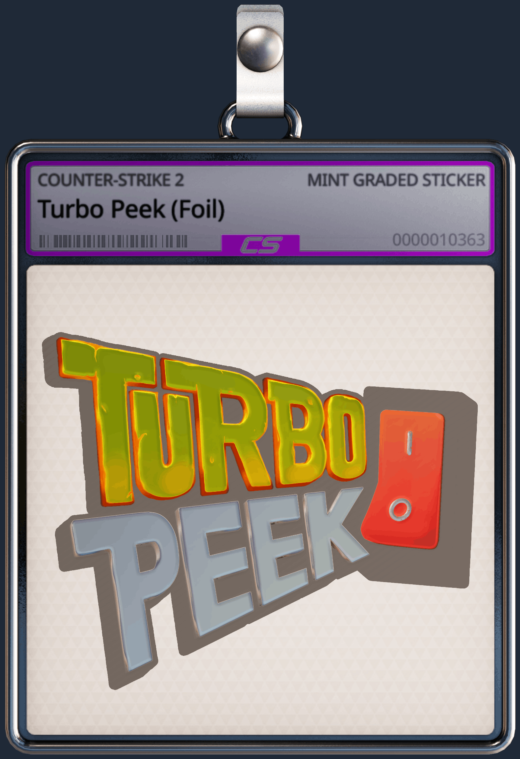 Sticker | Turbo Peek (Foil) Image