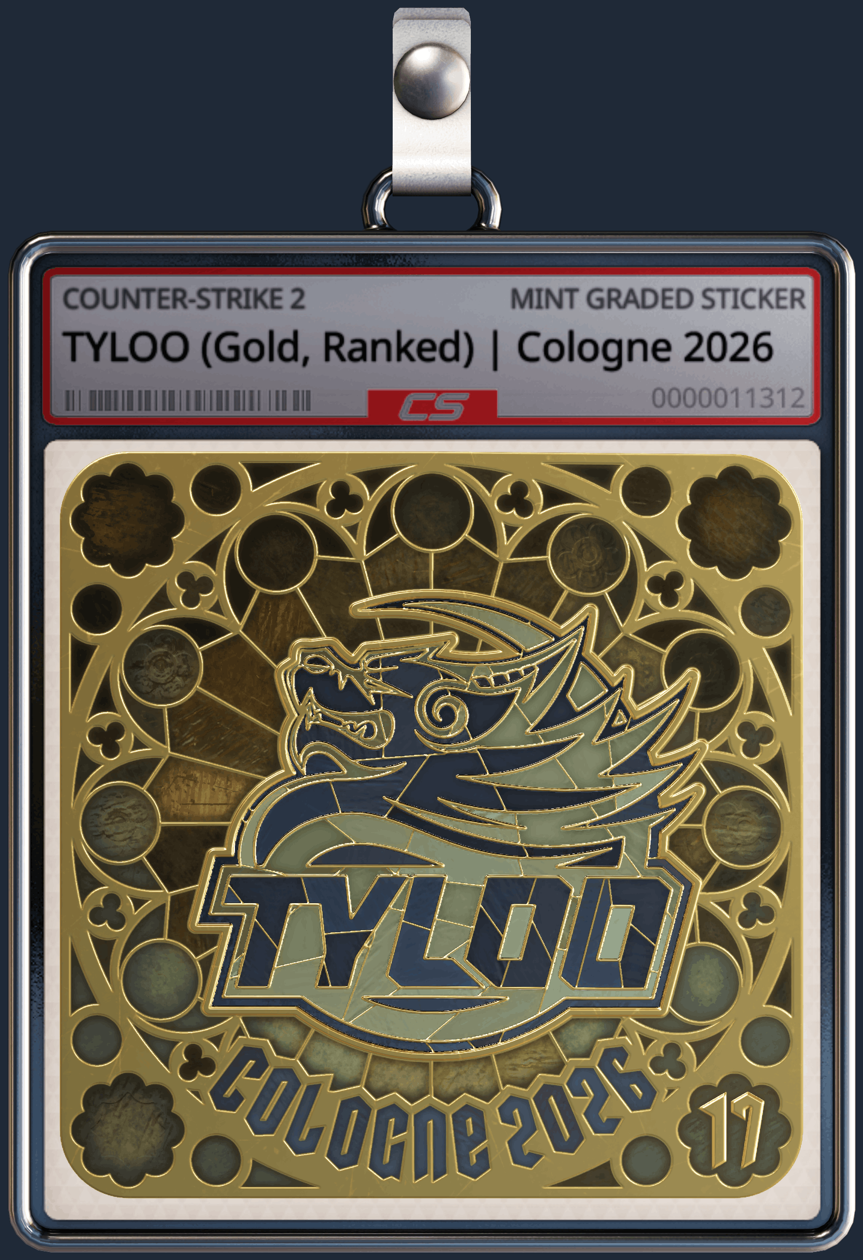 Sticker | TYLOO (Gold, Ranked) | Cologne 2026 Image