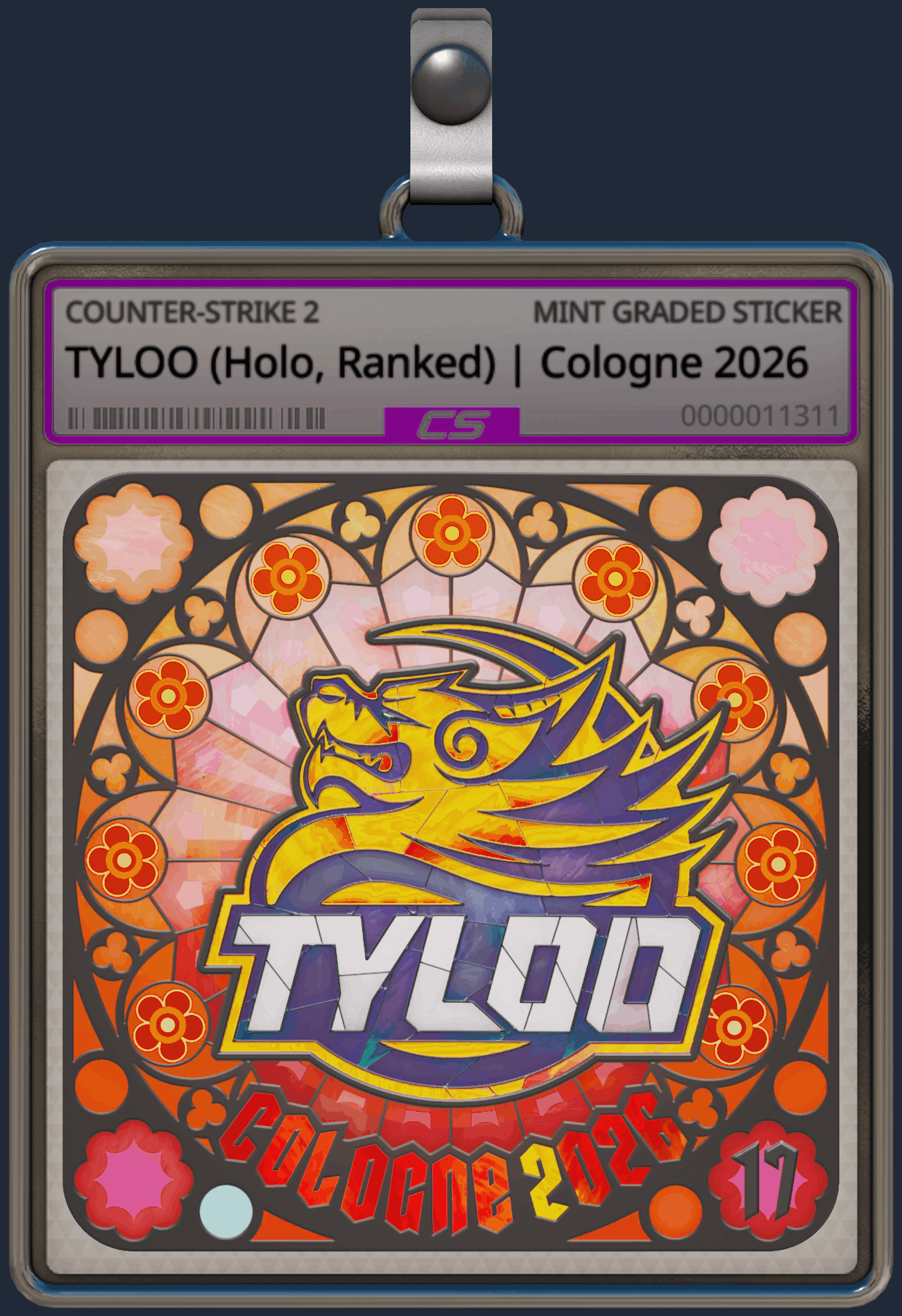 Sticker | TYLOO (Holo, Ranked) | Cologne 2026 Image