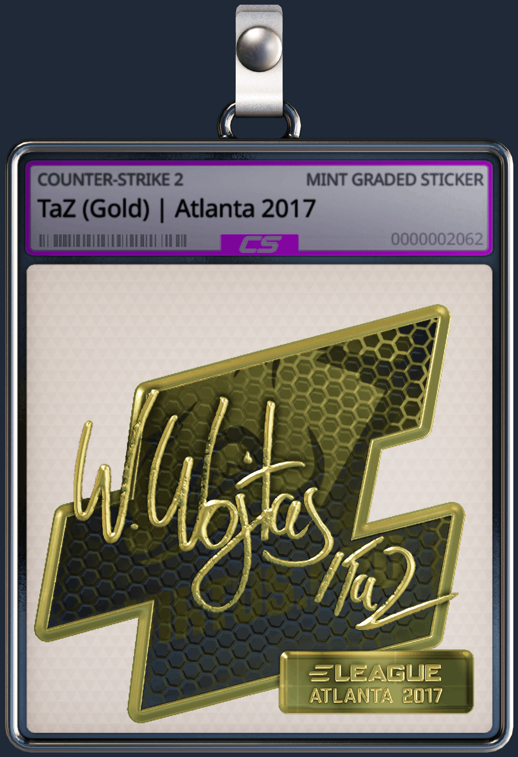 Sticker | TaZ (Gold) | Atlanta 2017 Image