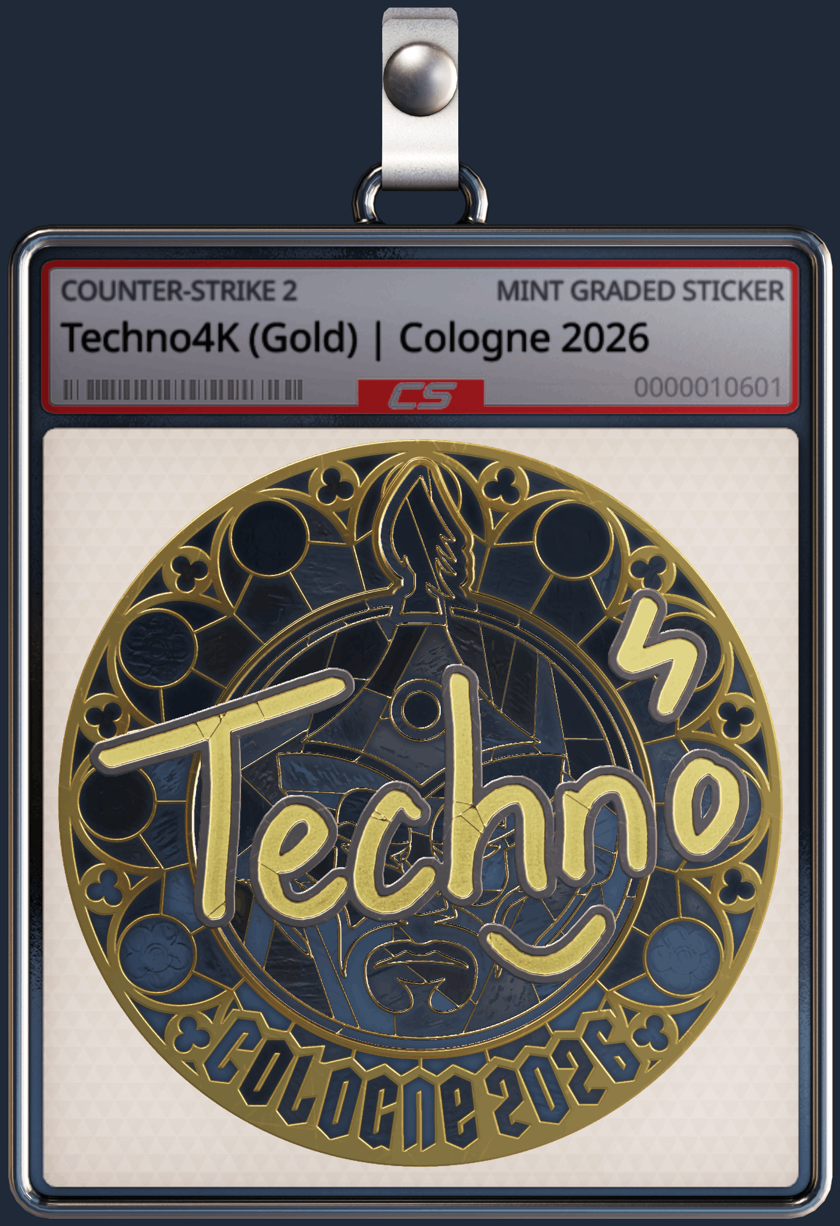 Sticker | Techno4K (Gold) | Cologne 2026 Image
