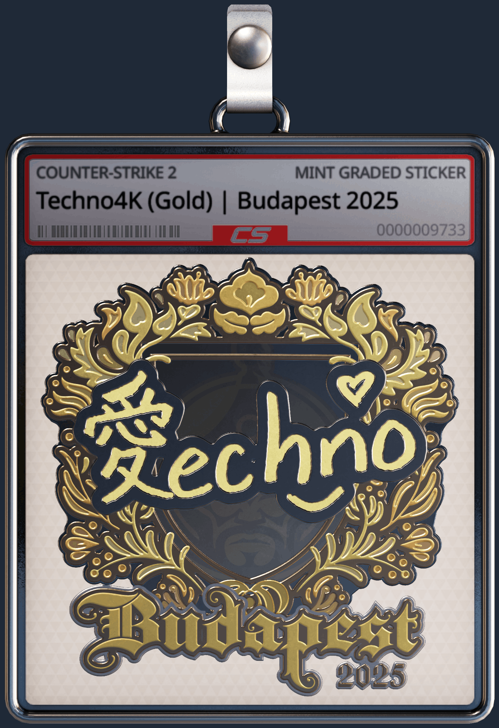 Sticker | Techno4K (Gold) | Budapest 2025 Image