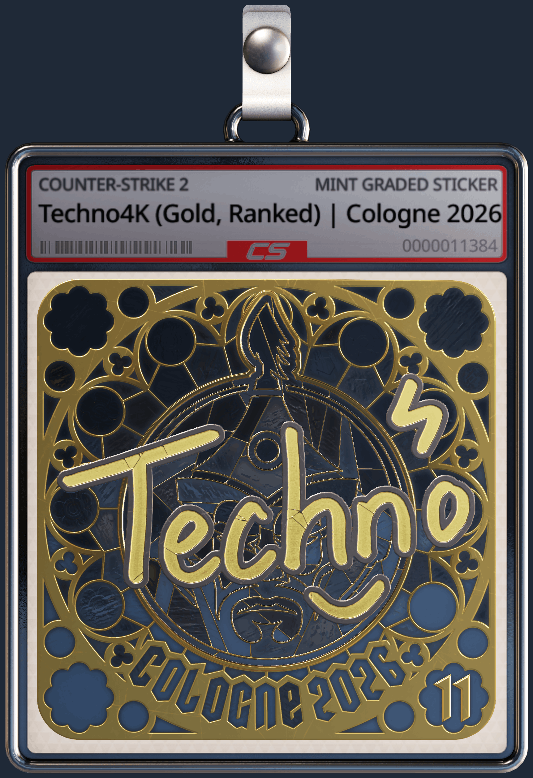 Sticker | Techno4K (Gold, Ranked) | Cologne 2026 Image