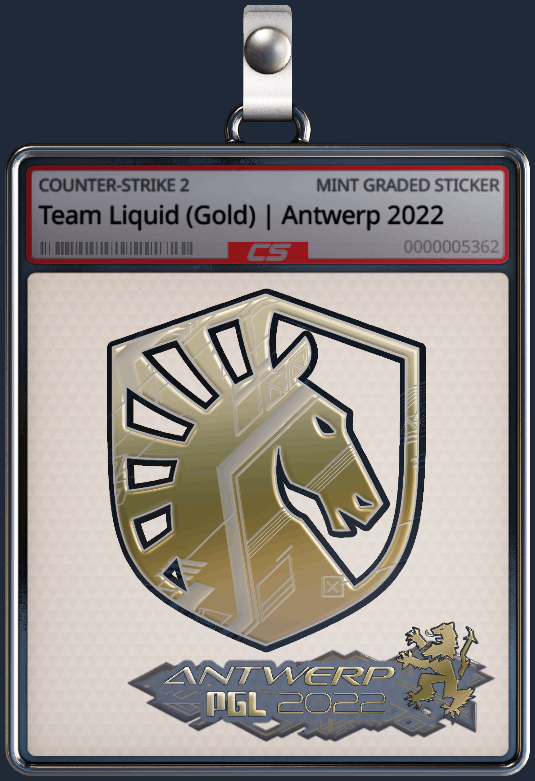 Sticker | Team Liquid (Gold) | Antwerp 2022 Image