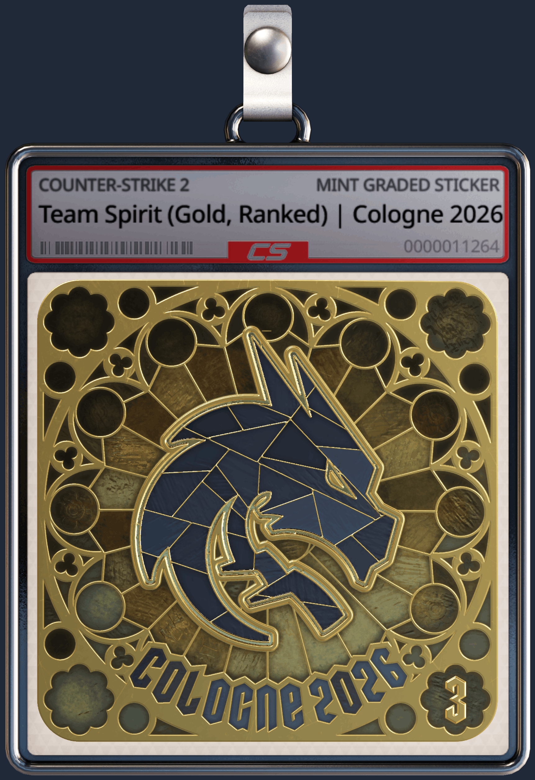 Sticker | Team Spirit (Gold, Ranked) | Cologne 2026 Image