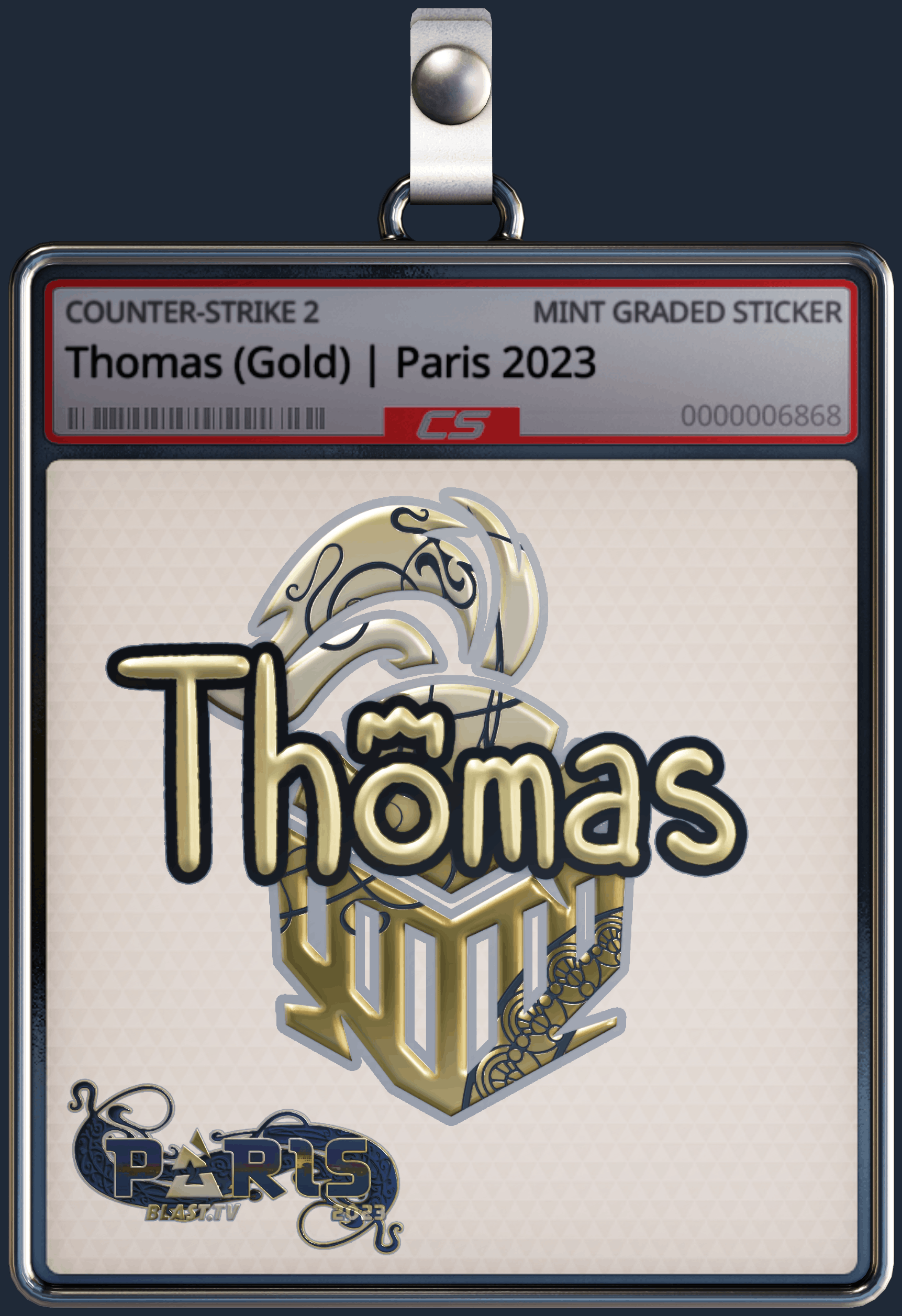 Sticker | Thomas (Gold) | Paris 2023 Image