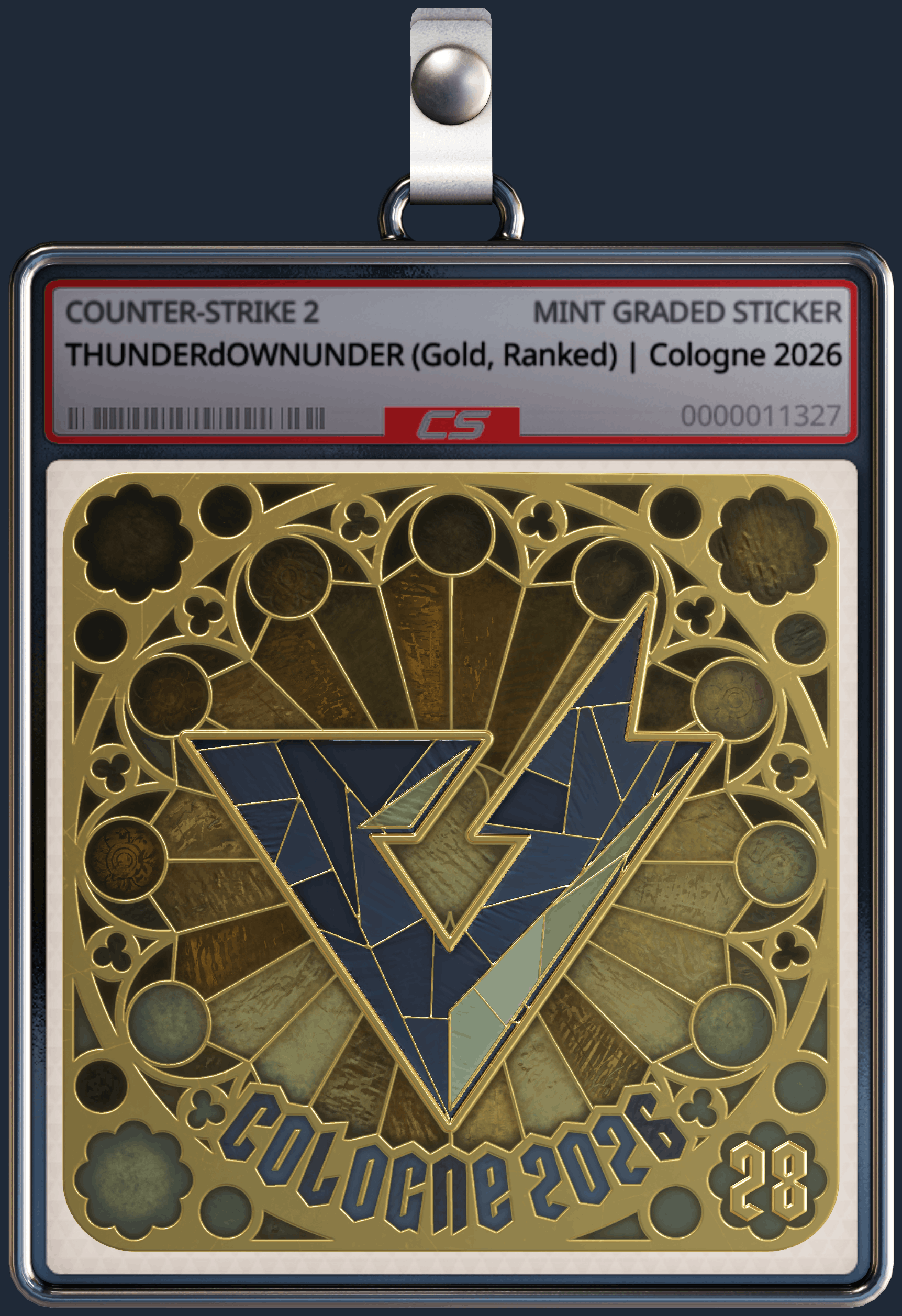 Sticker | THUNDERdOWNUNDER (Gold, Ranked) | Cologne 2026 Image