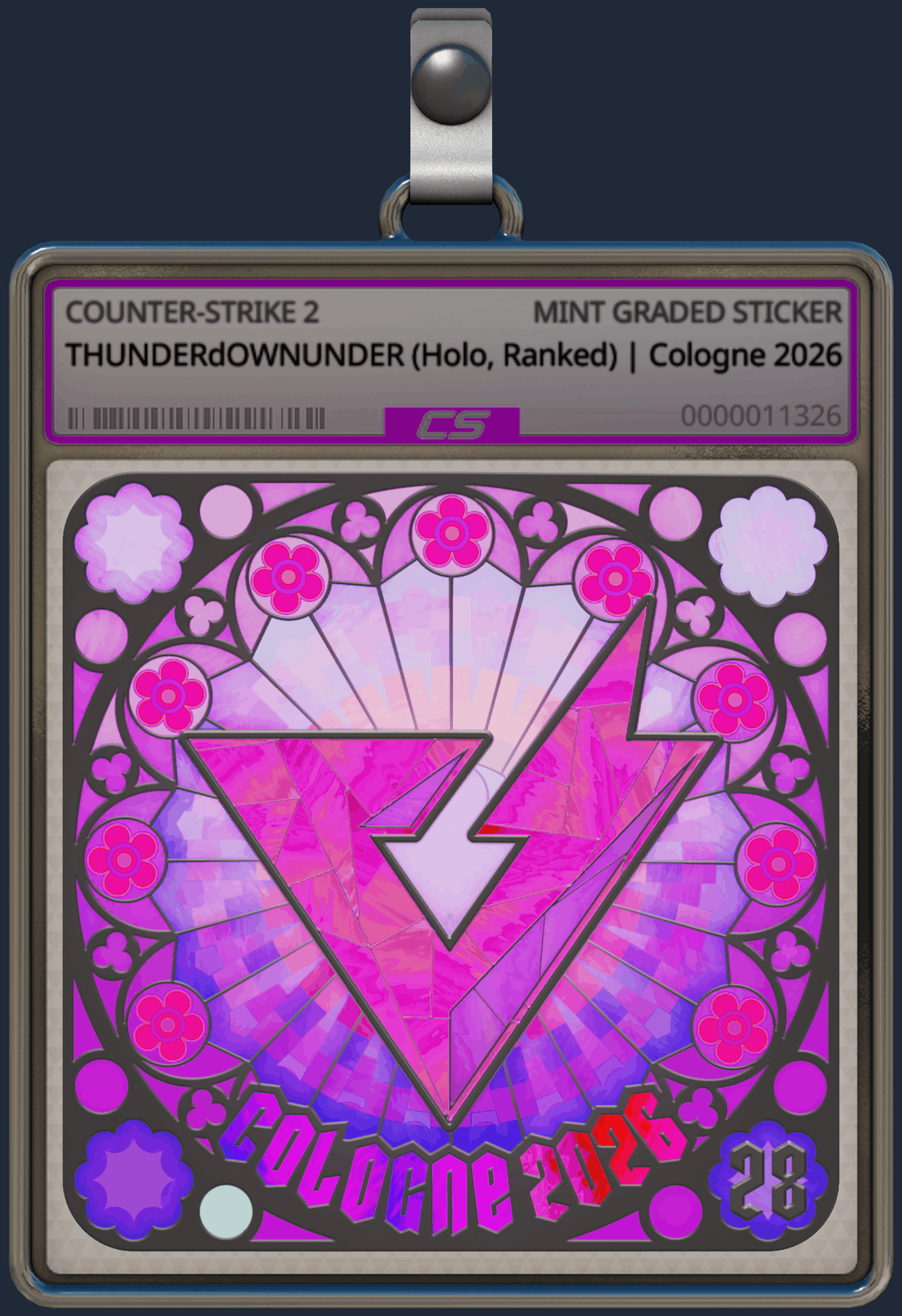 Sticker | THUNDERdOWNUNDER (Holo, Ranked) | Cologne 2026 Image