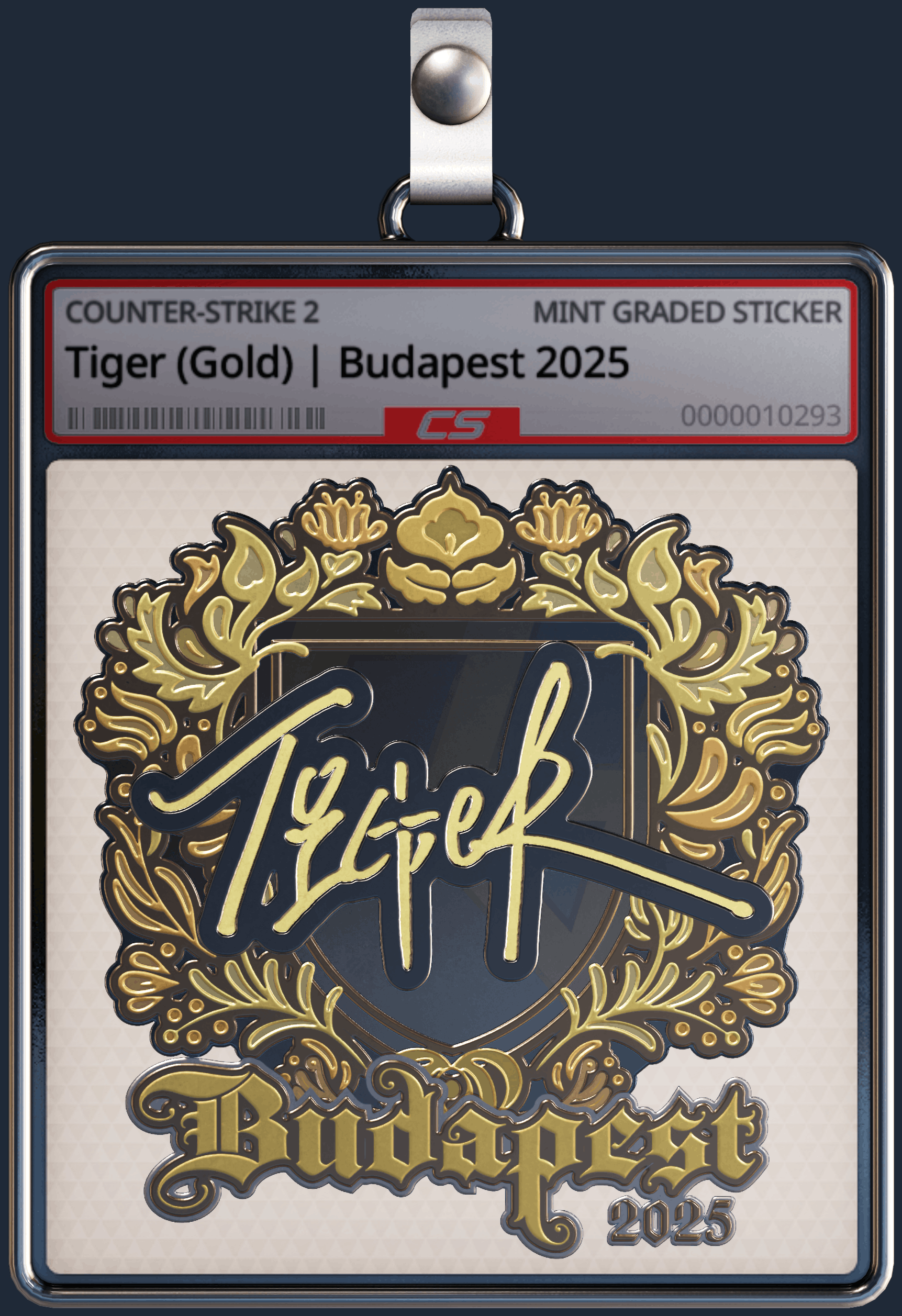 Sticker | Tiger (Gold) | Budapest 2025 Image