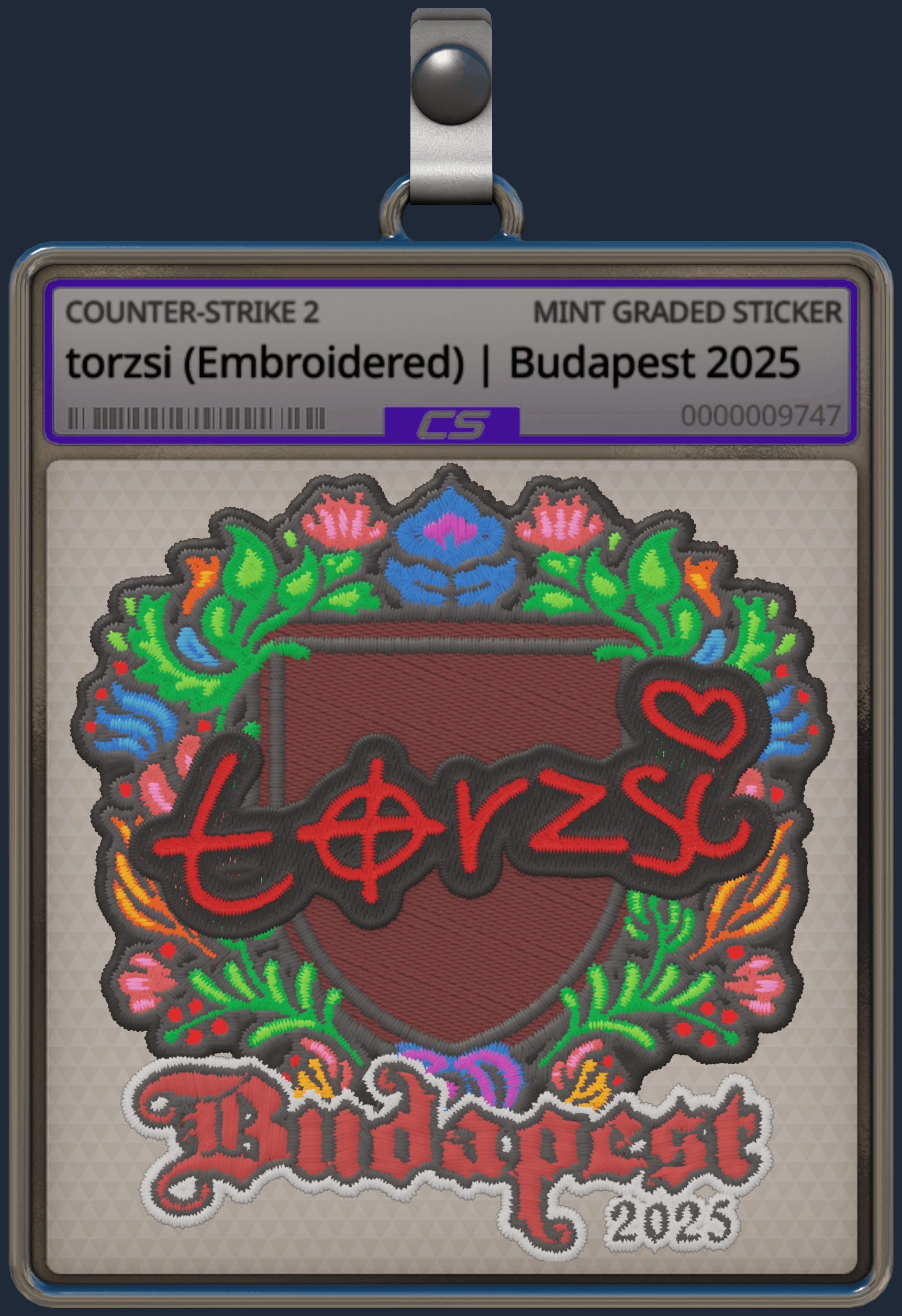 Sticker | torzsi (Embroidered) | Budapest 2025 Image
