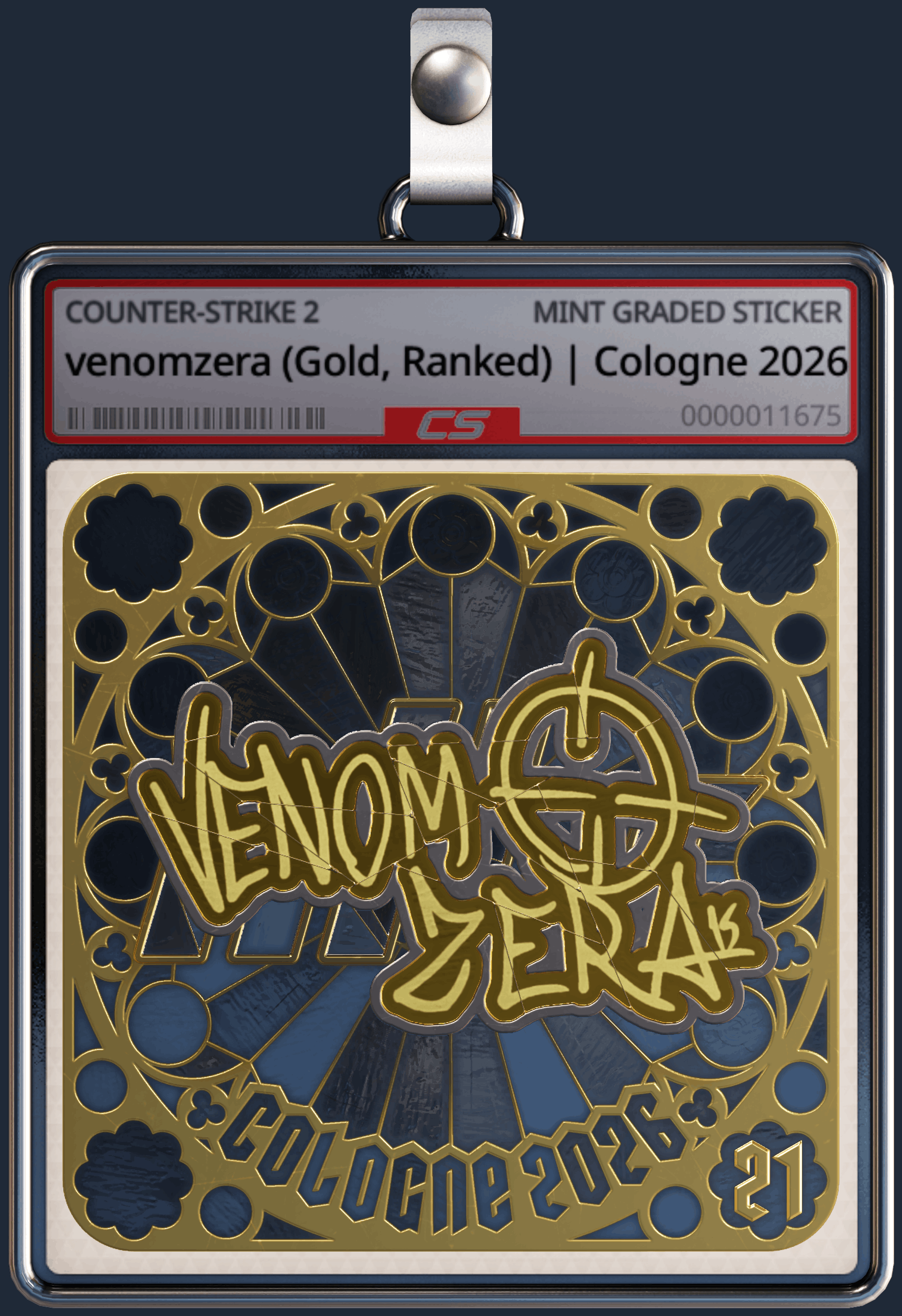 Sticker | venomzera (Gold, Ranked) | Cologne 2026 Image