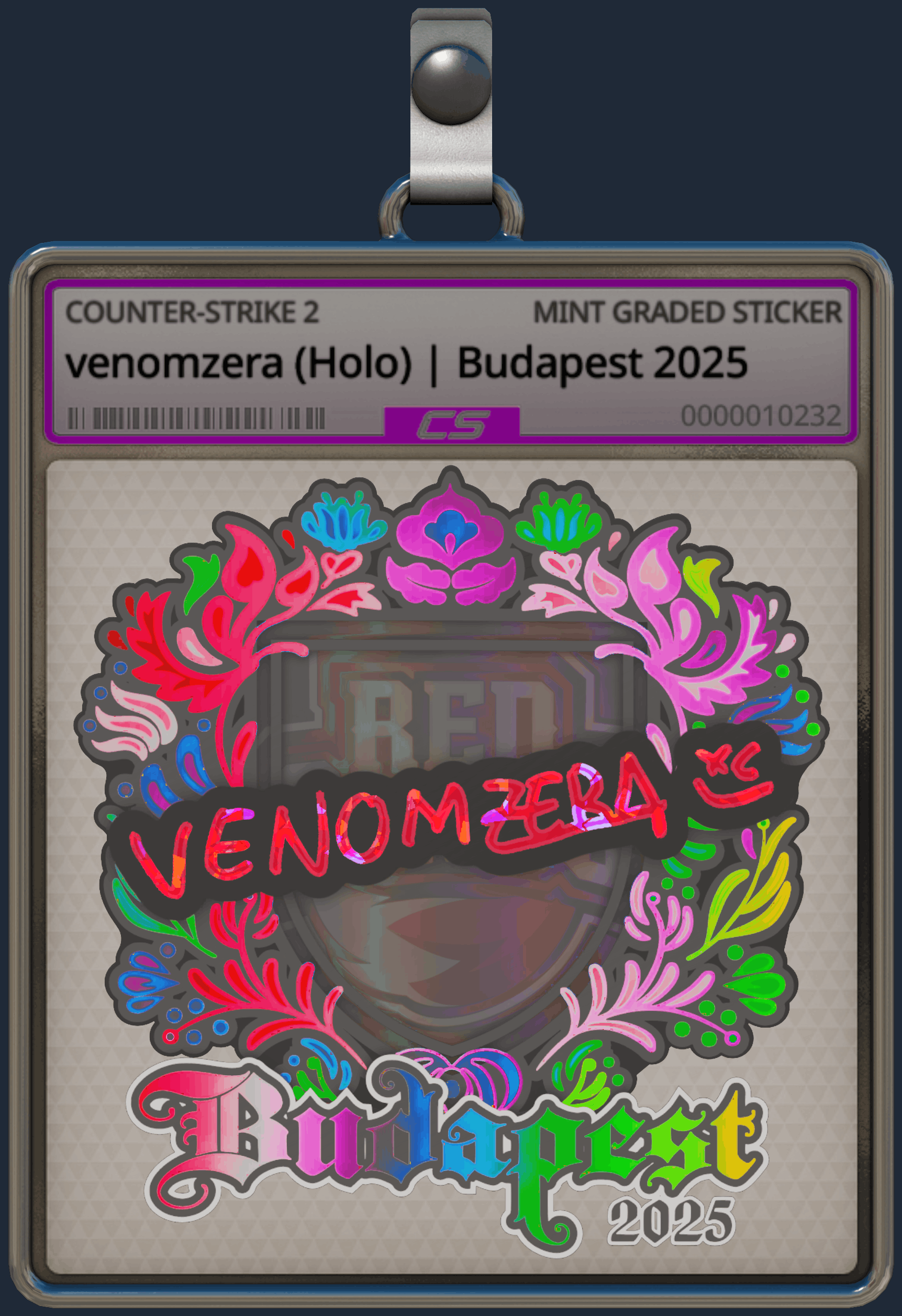 Sticker | venomzera (Holo) | Budapest 2025 Image