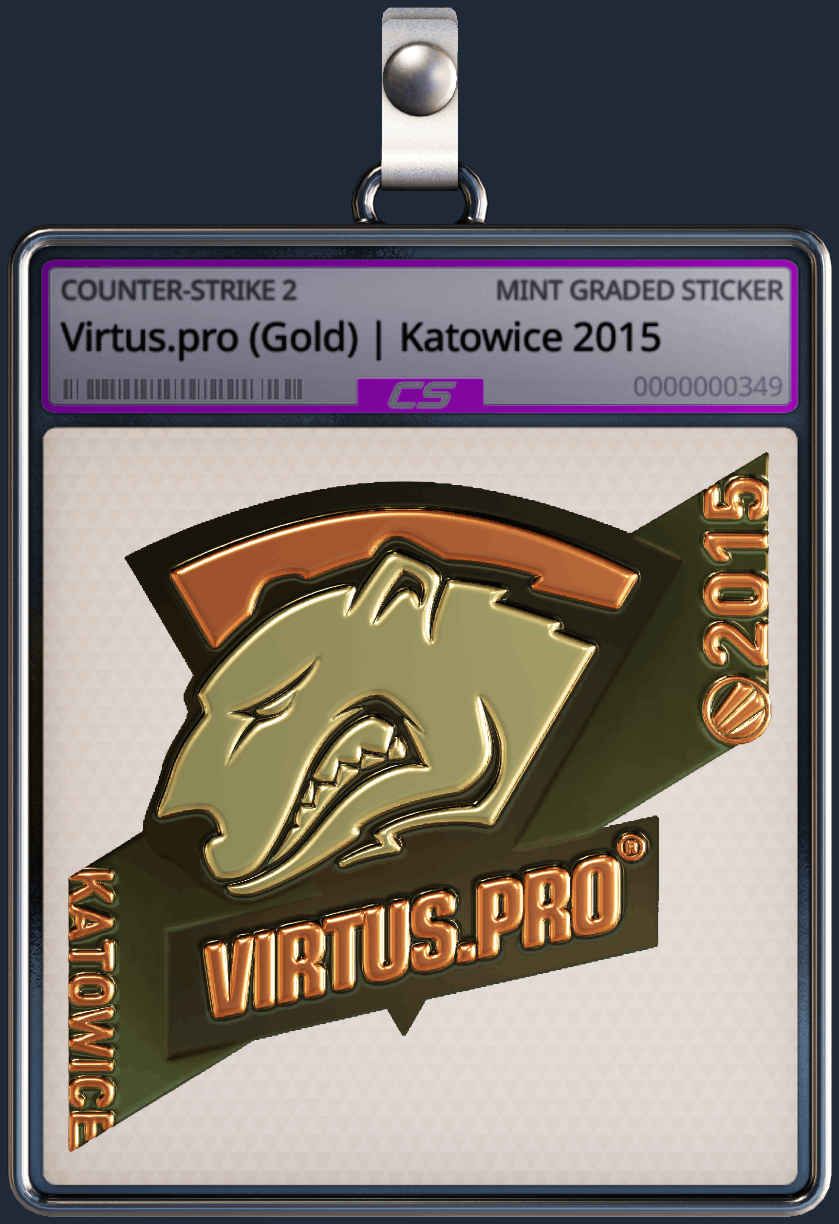 Sticker | Virtus.pro (Gold) | Katowice 2015 Image