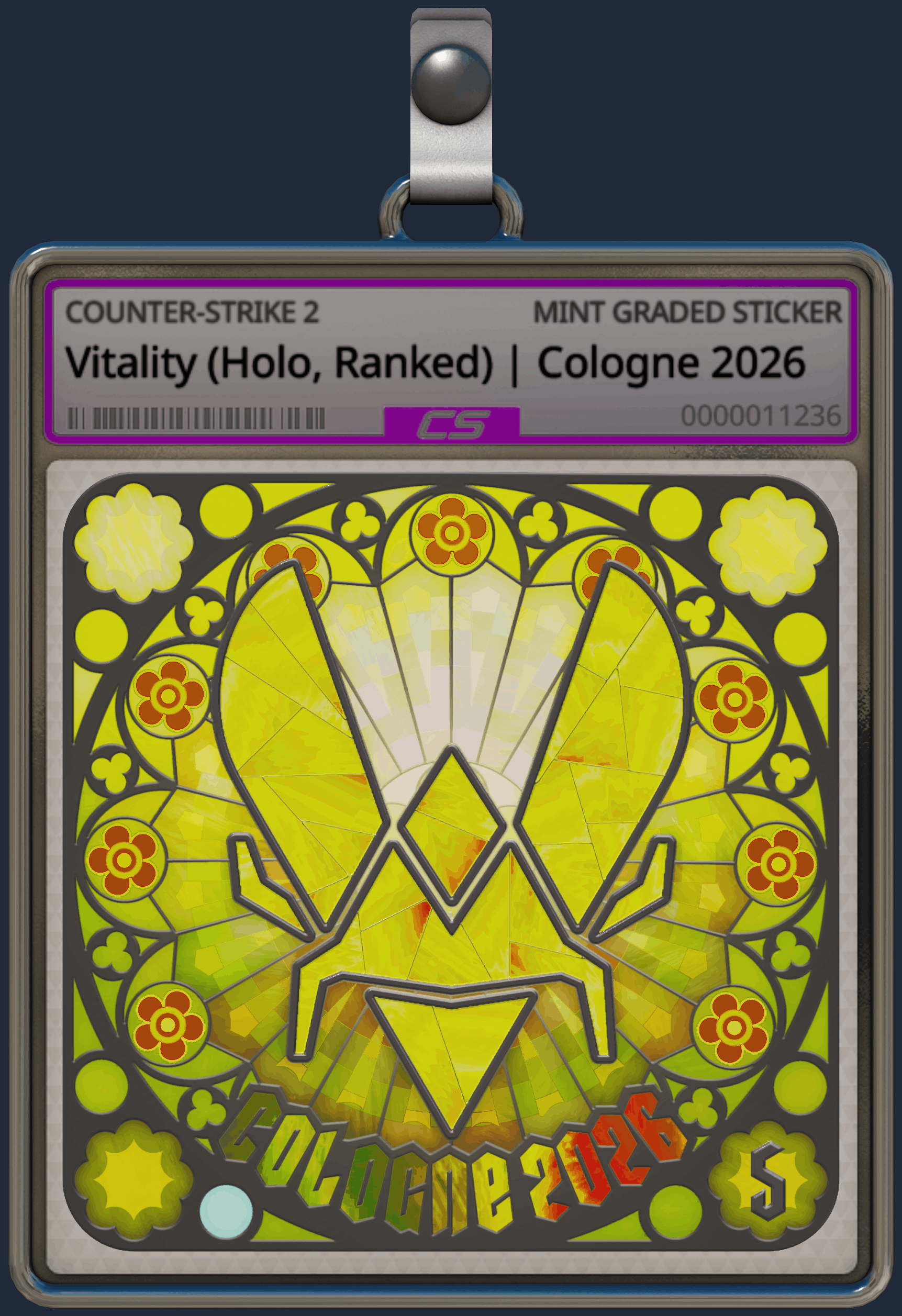 Sticker | Vitality (Holo, Ranked) | Cologne 2026 Image