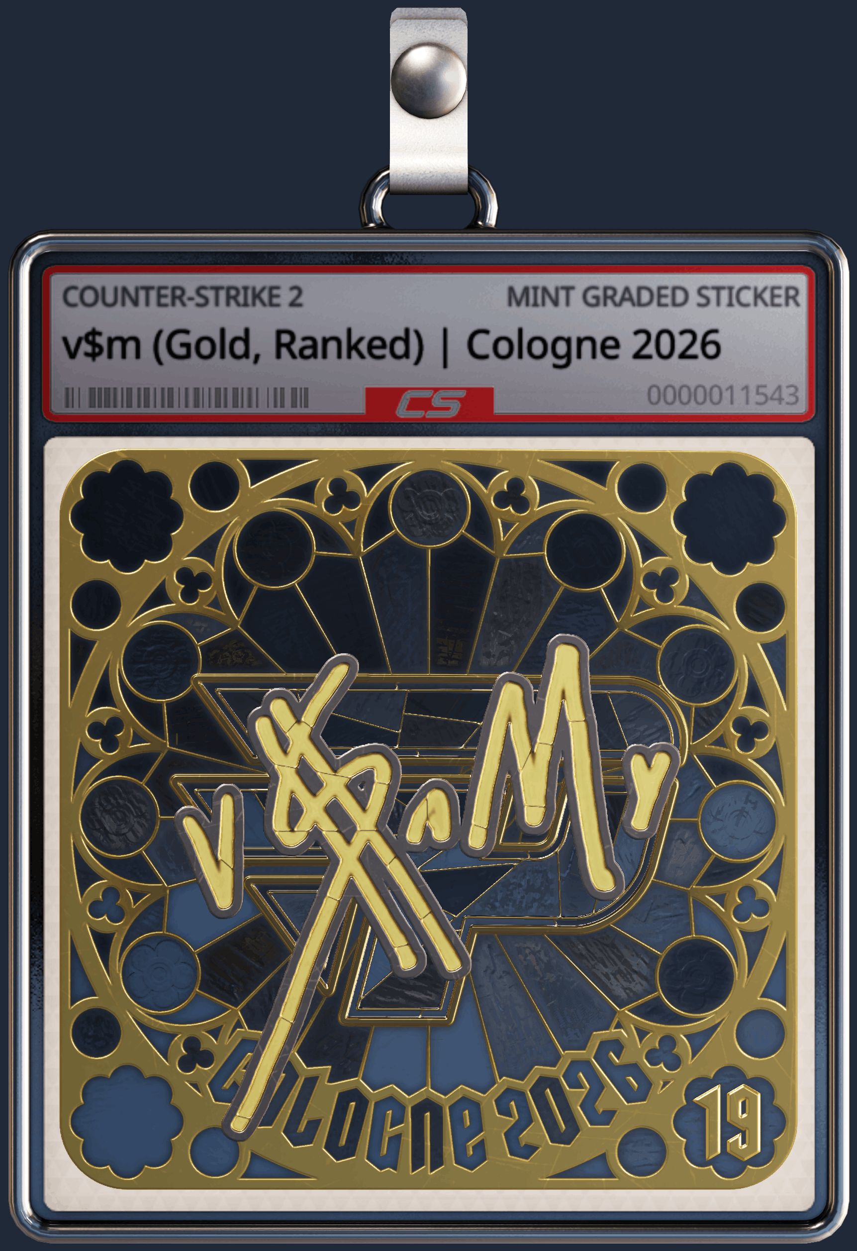 Sticker | v$m (Gold, Ranked) | Cologne 2026 Image
