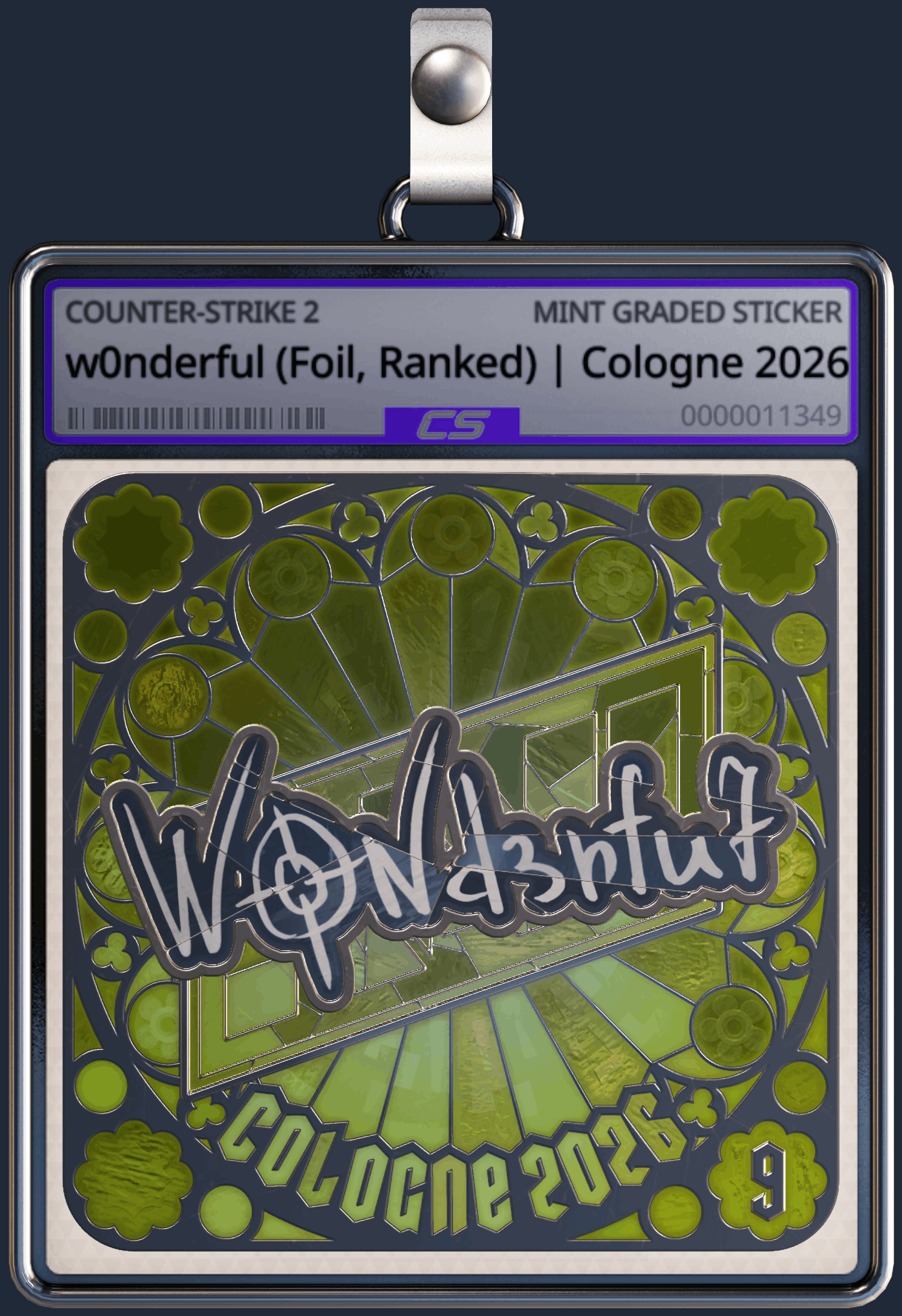 Sticker | w0nderful (Foil, Ranked) | Cologne 2026 Image