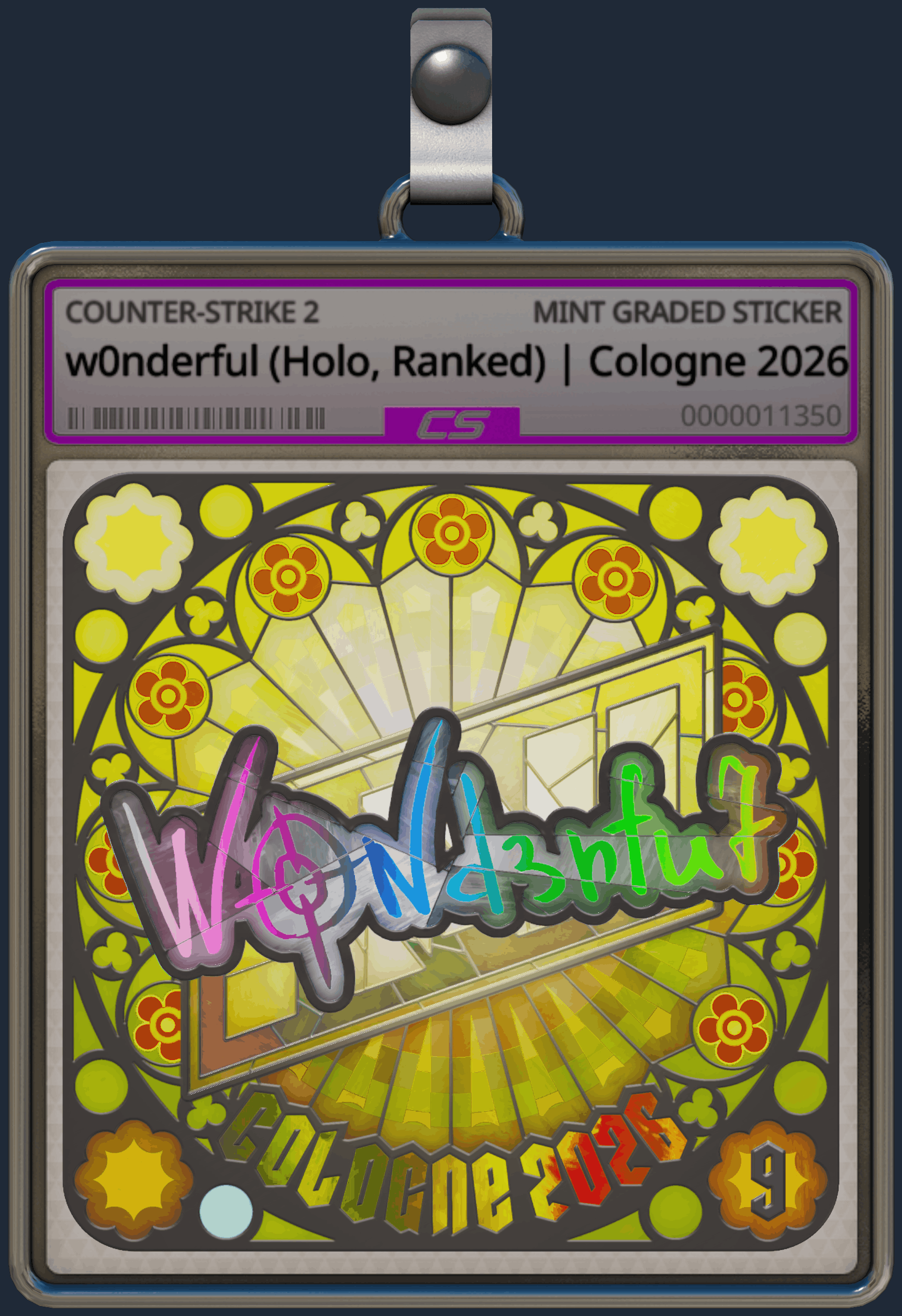 Sticker | w0nderful (Holo, Ranked) | Cologne 2026 Image