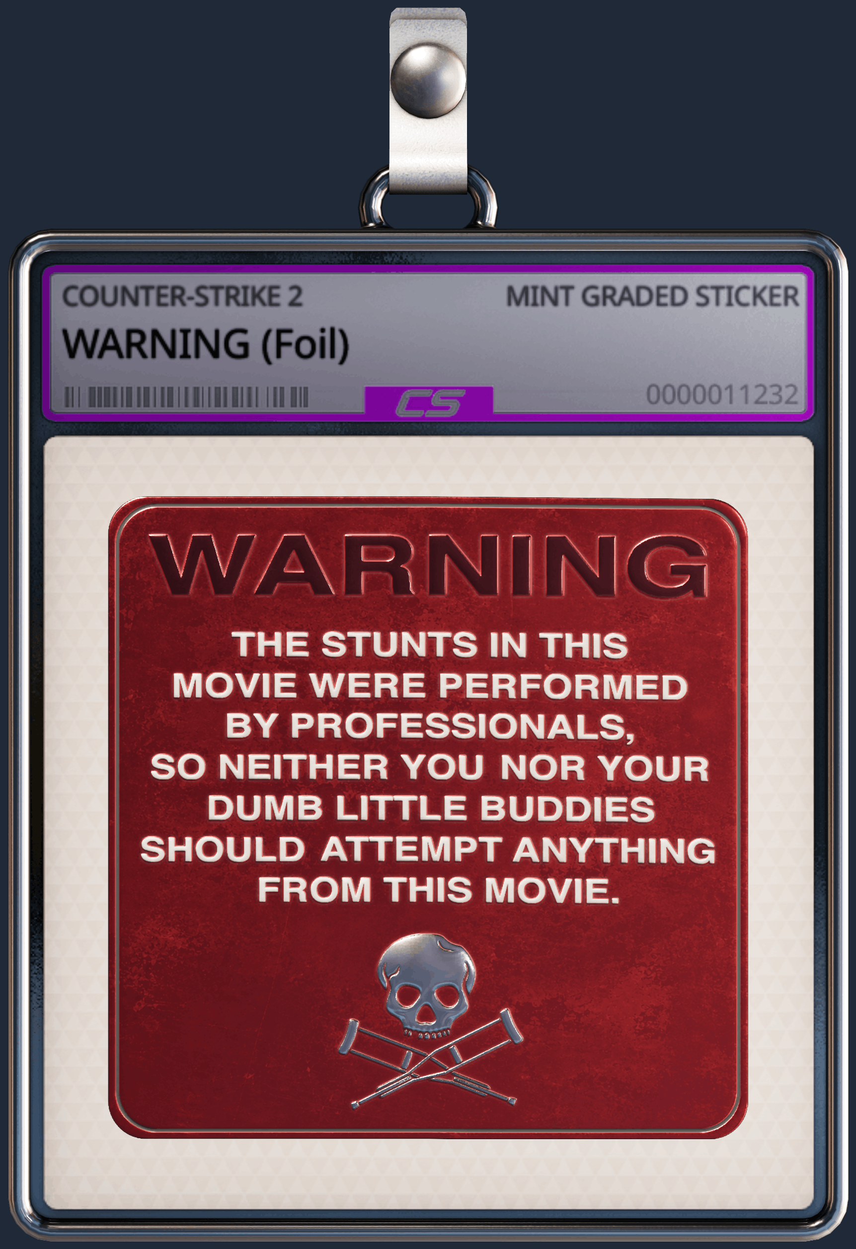 Sticker | WARNING (Foil) Image