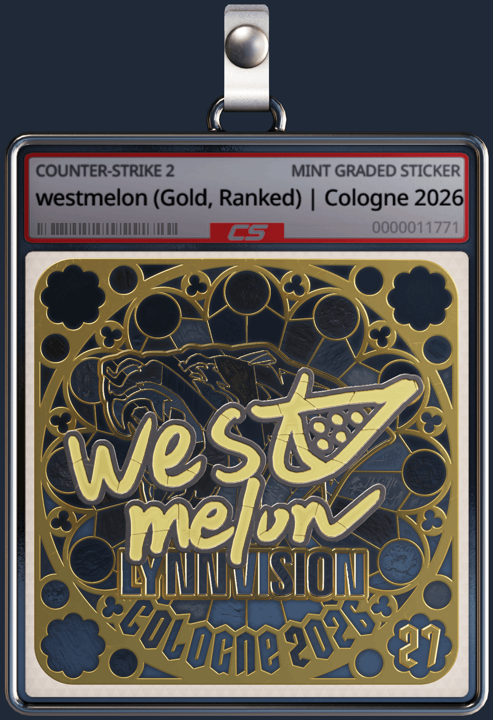 Sticker | westmelon (Gold, Ranked) | Cologne 2026 Image