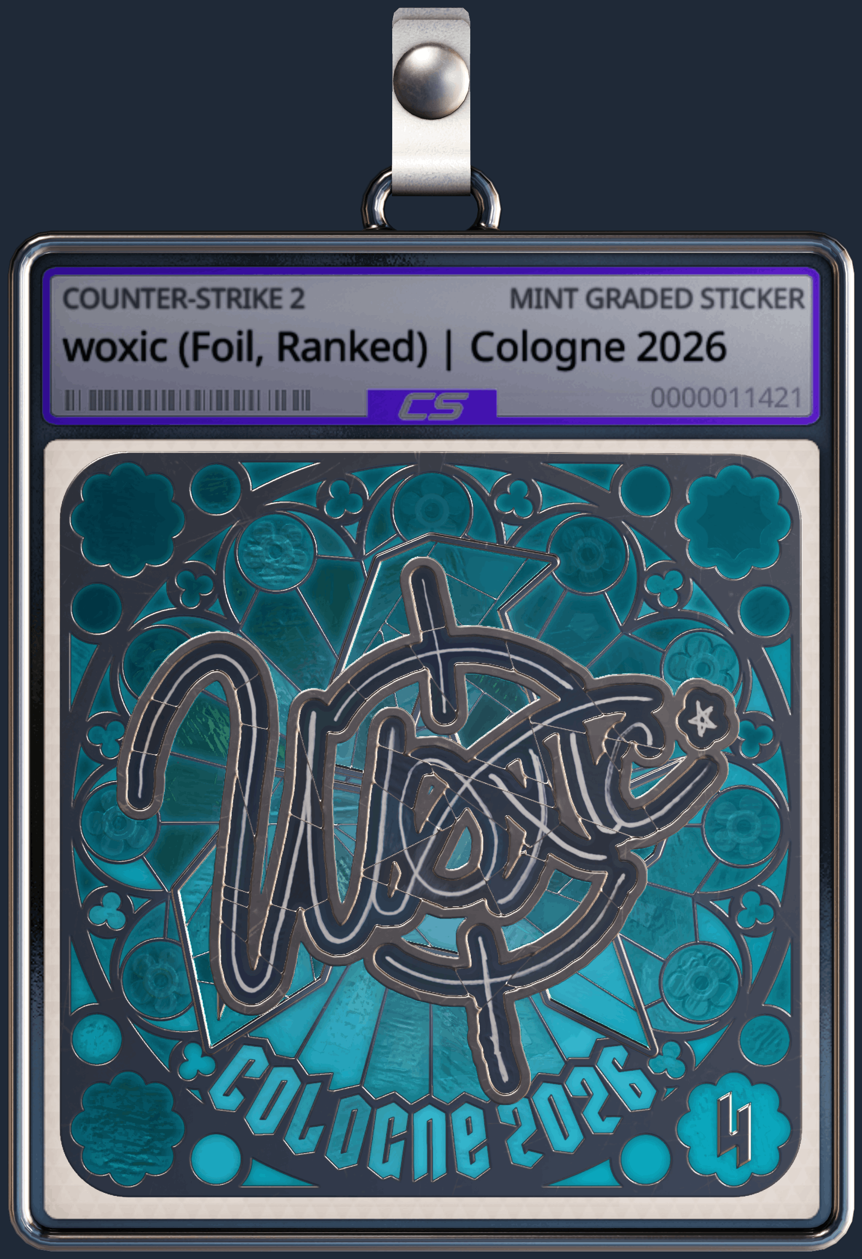 Sticker | woxic (Foil, Ranked) | Cologne 2026 Image