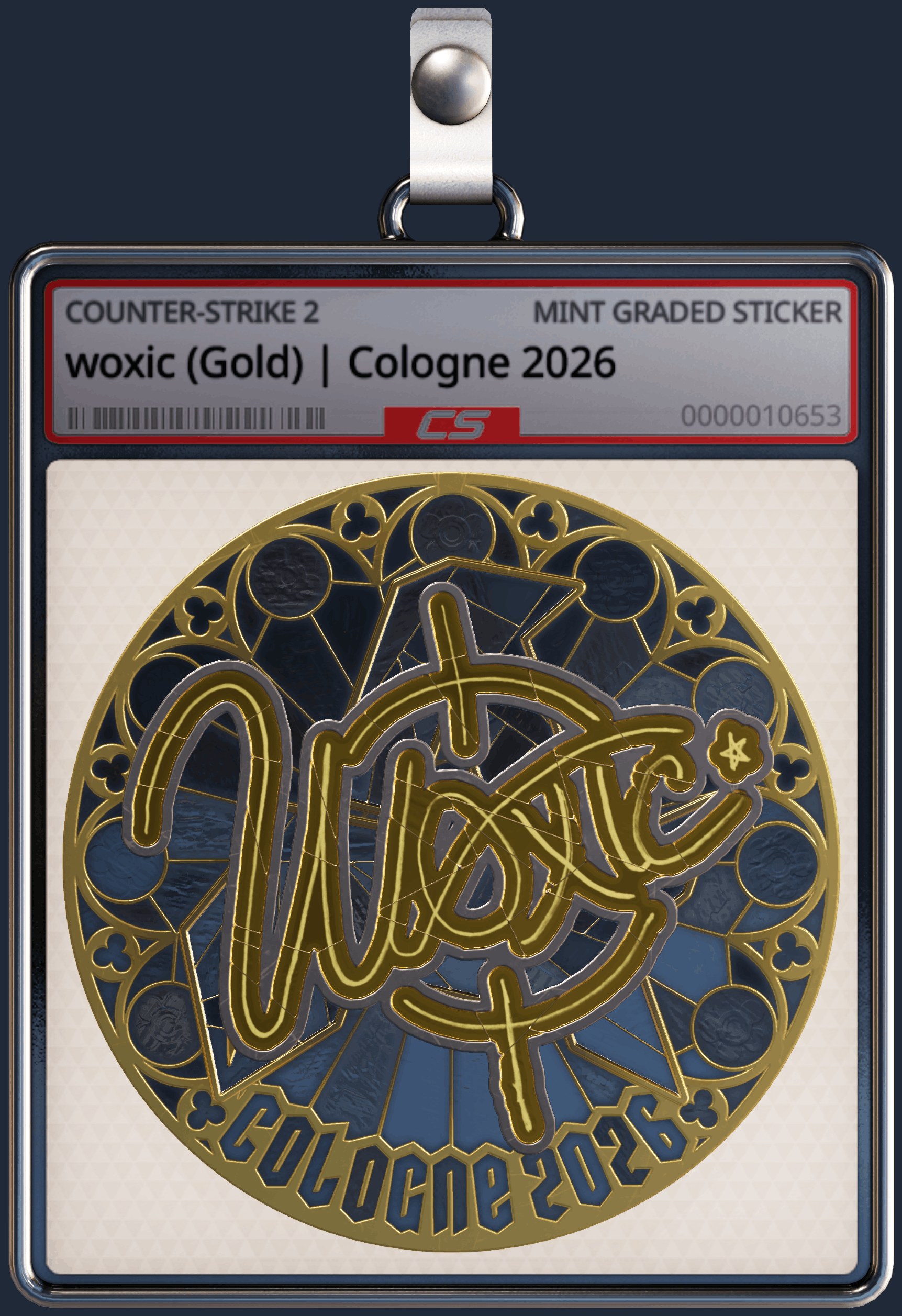 Sticker | woxic (Gold) | Cologne 2026 Image