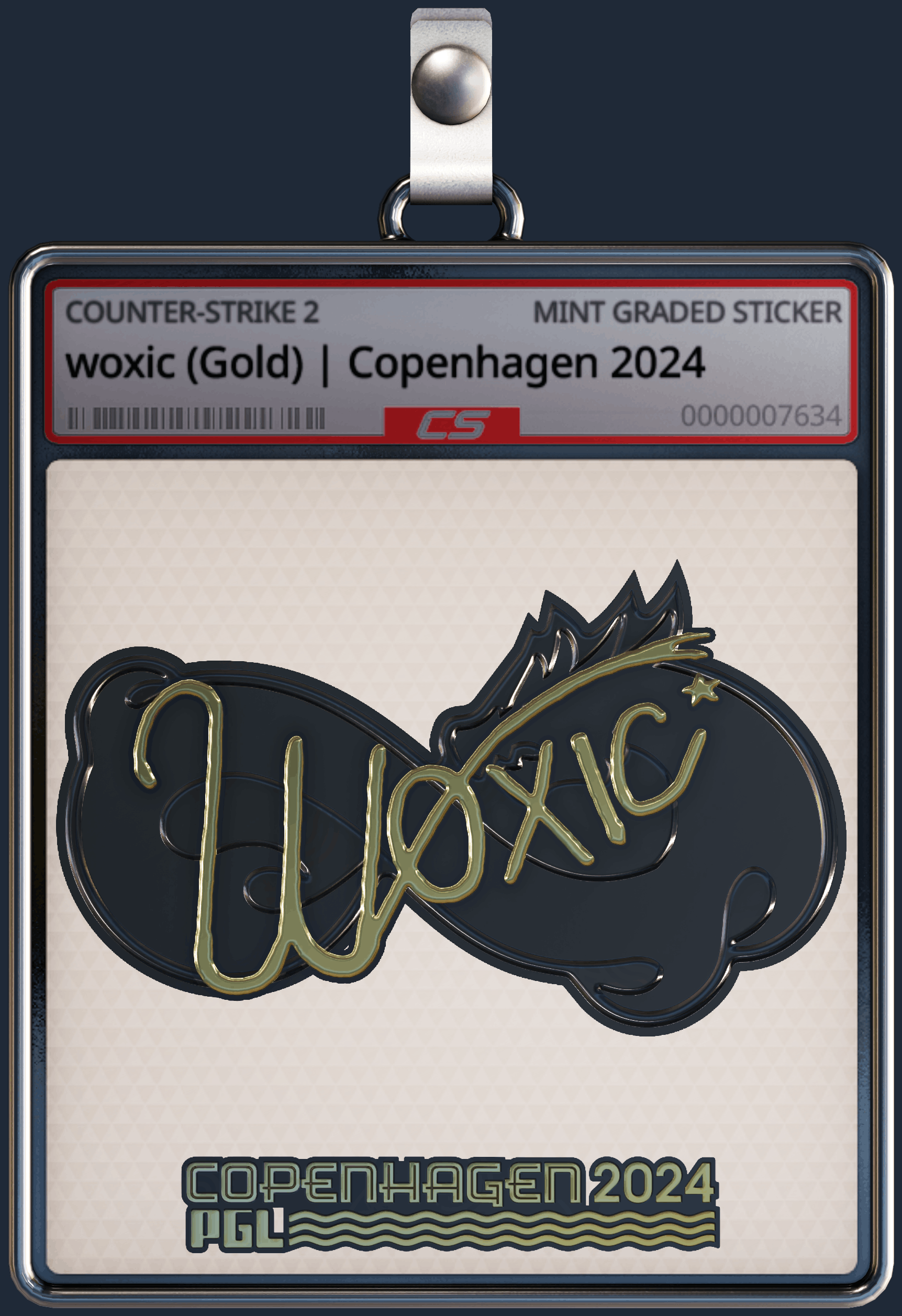 Sticker | woxic (Gold) | Copenhagen 2024 Image