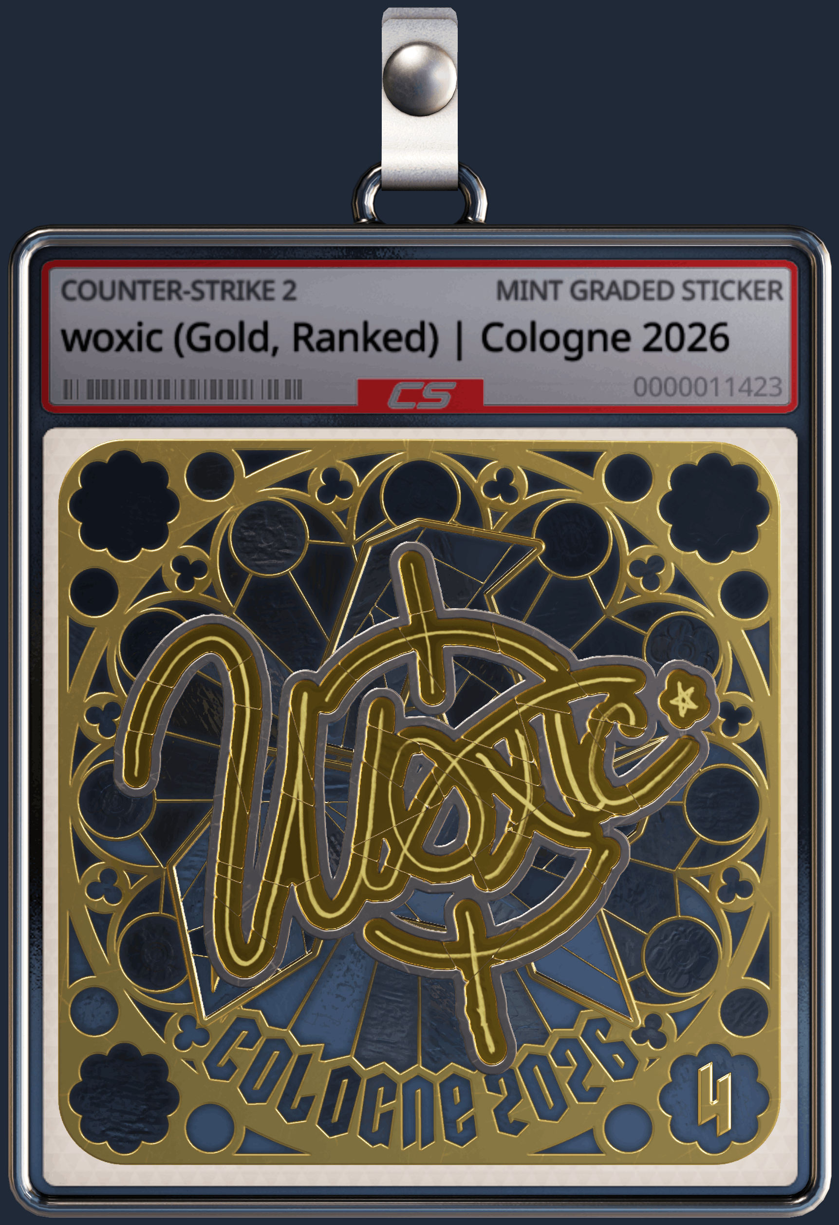 Sticker | woxic (Gold, Ranked) | Cologne 2026 Image