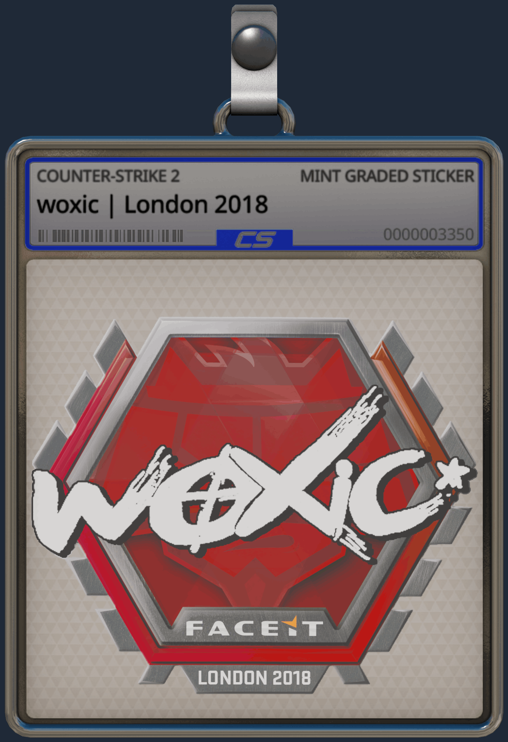 Sticker | woxic | London 2018 Image