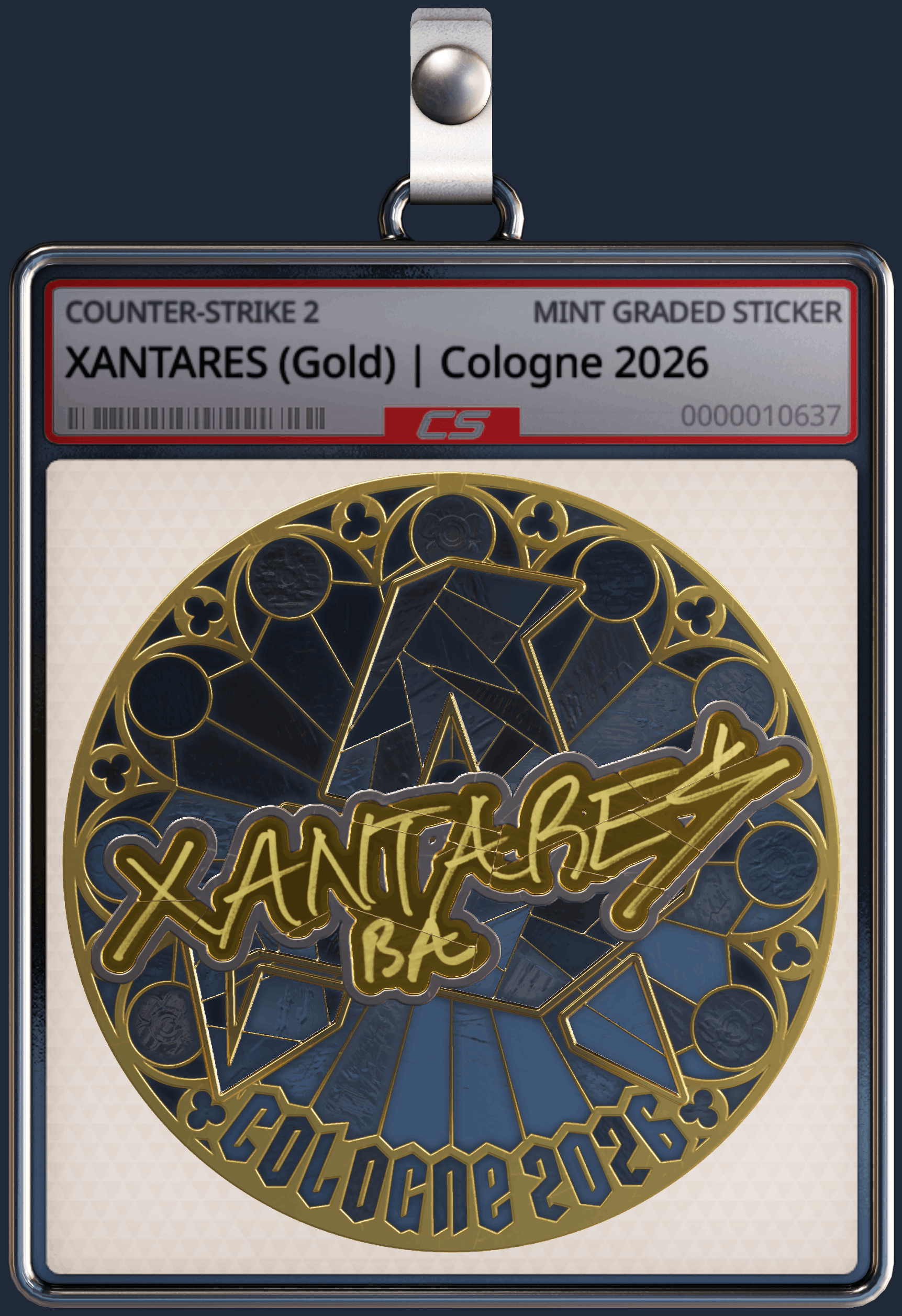 Sticker | XANTARES (Gold) | Cologne 2026 Image